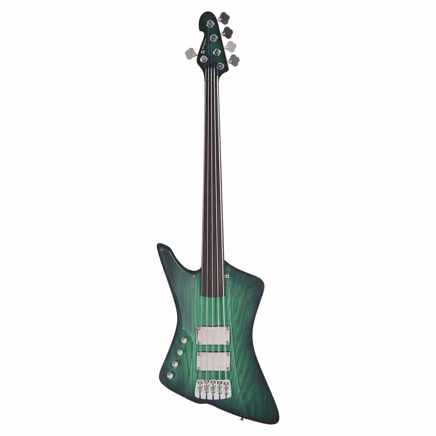 Sandberg Forty Eight Matte Greenburst Fretless 5-String Lefty Bass Guitars / Left-Handed