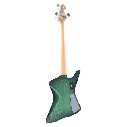 Sandberg Forty Eight Matte Greenburst Fretless 5-String Lefty Bass Guitars / Left-Handed