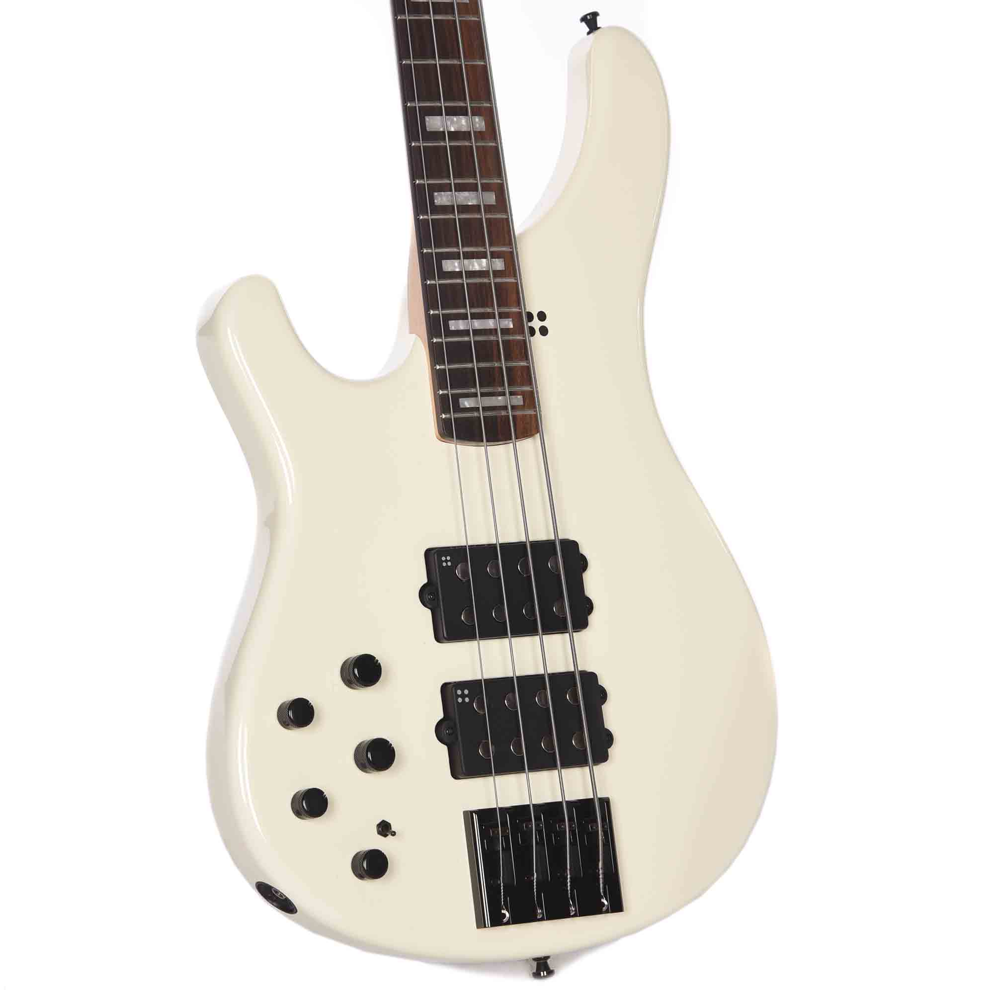 Sandberg Ken Taylor Basic 4 White Gloss Left Handed Bass Guitars / Left-Handed