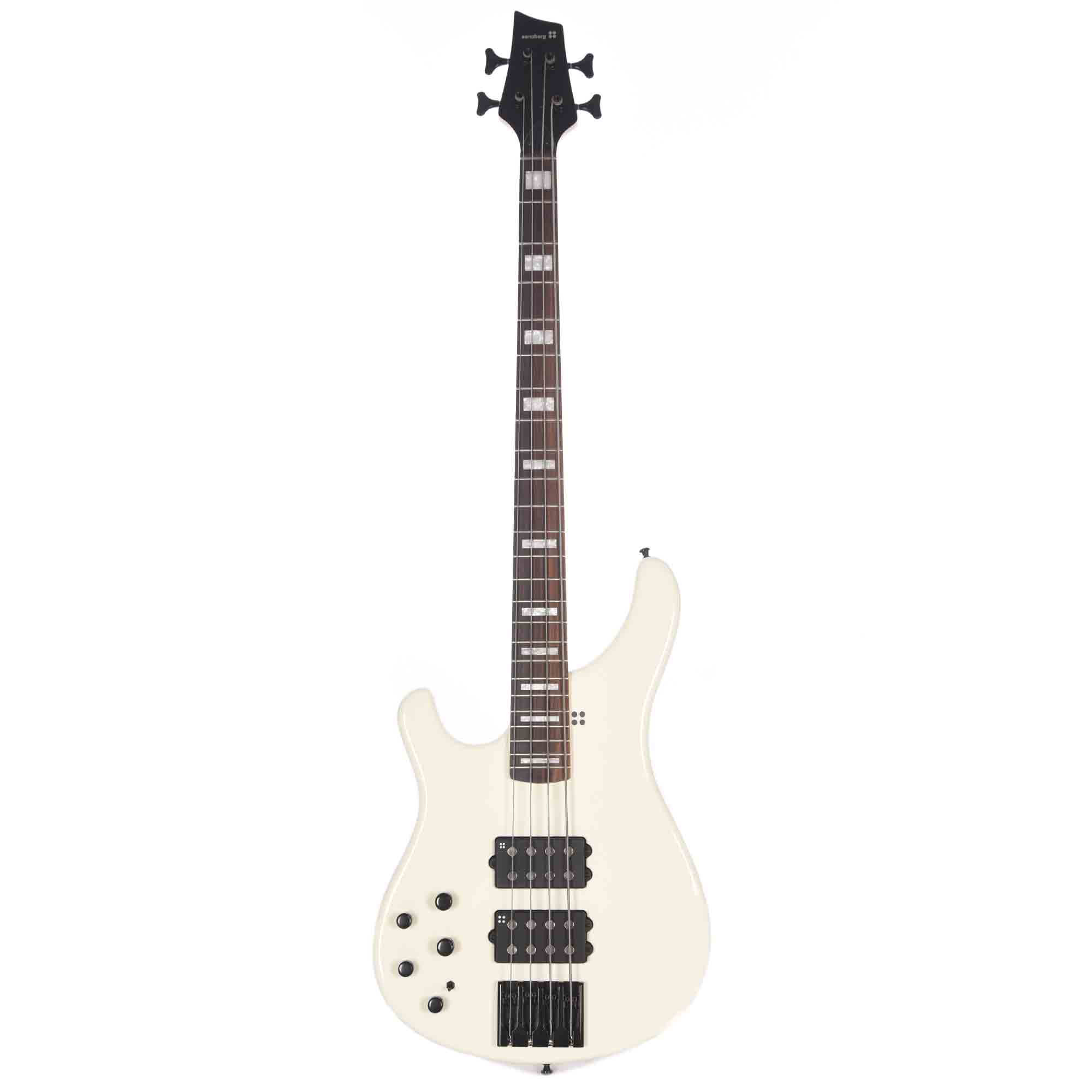 Sandberg Ken Taylor Basic 4 White Gloss Left Handed Bass Guitars / Left-Handed