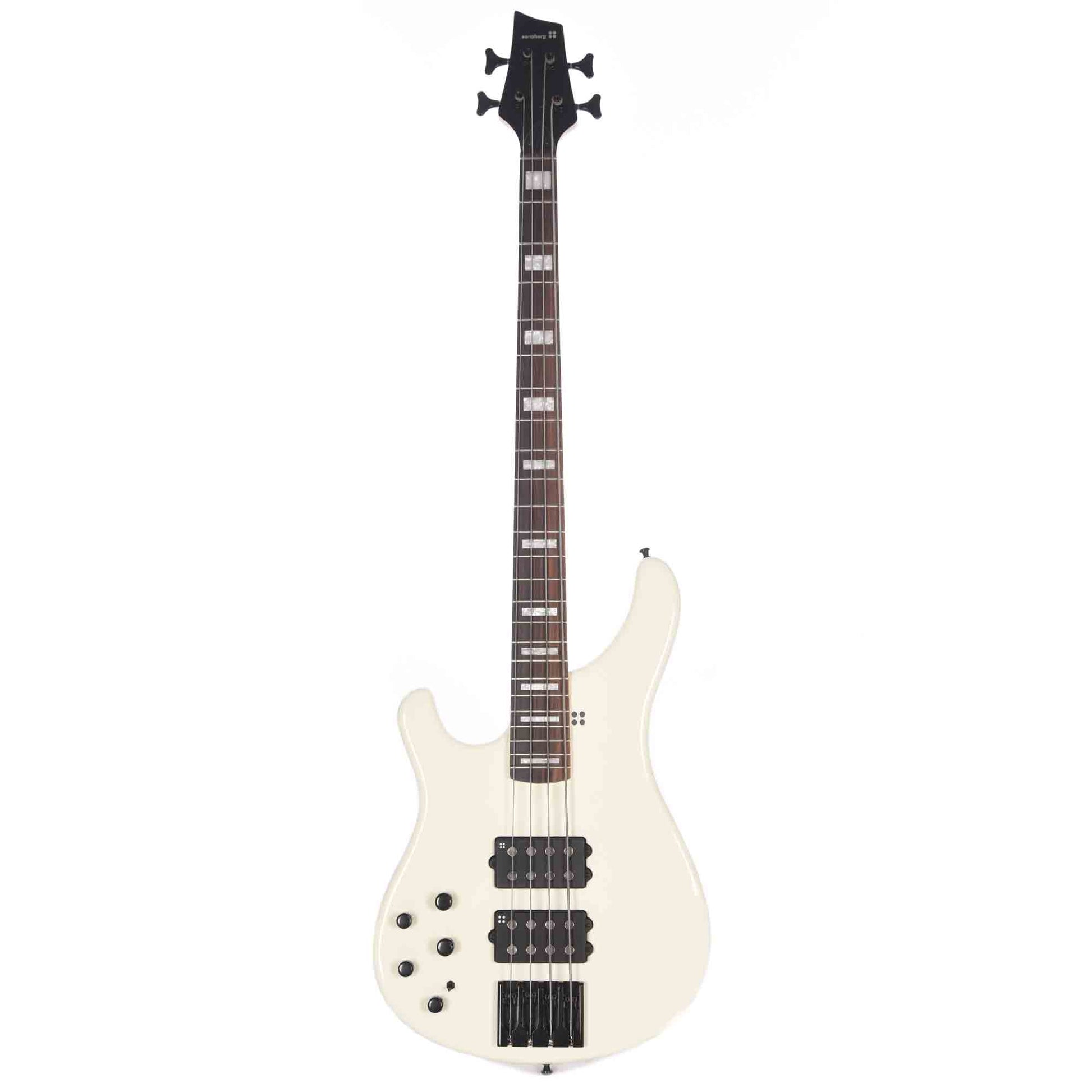 Sandberg Ken Taylor Basic 4 White Gloss Left Handed Bass Guitars / Left-Handed