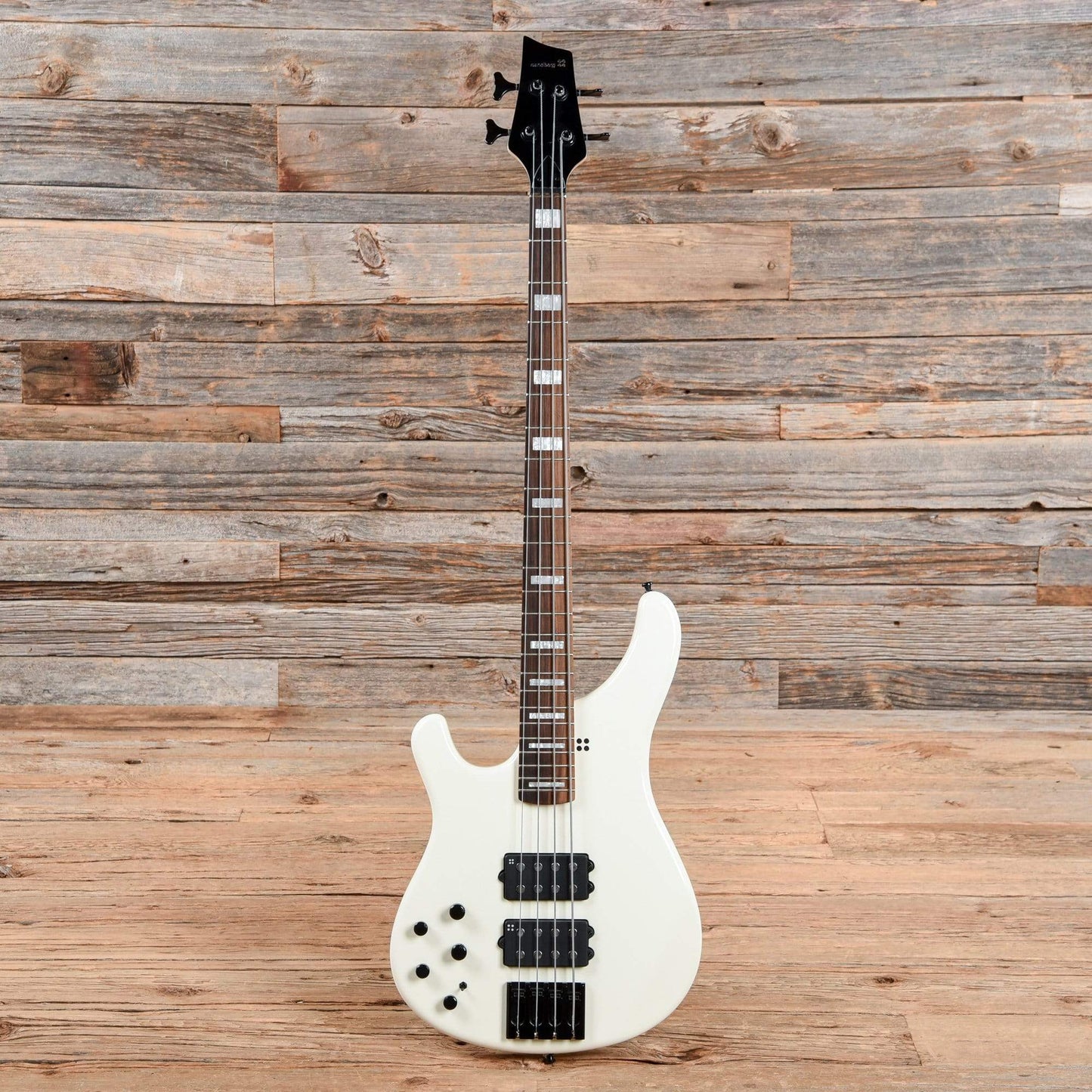 Sandberg Ken Taylor Basic 4 White Gloss Left Handed Bass Guitars / Left-Handed