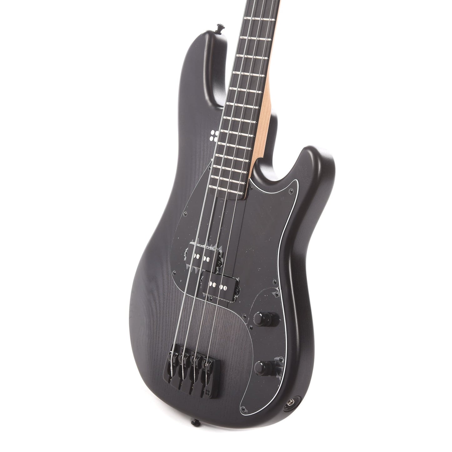Sandberg Lionel Short Scale Bass Blackburst Matte Ash w/Aged Black Hardware & Black Pickguard Bass Guitars / Short Scale