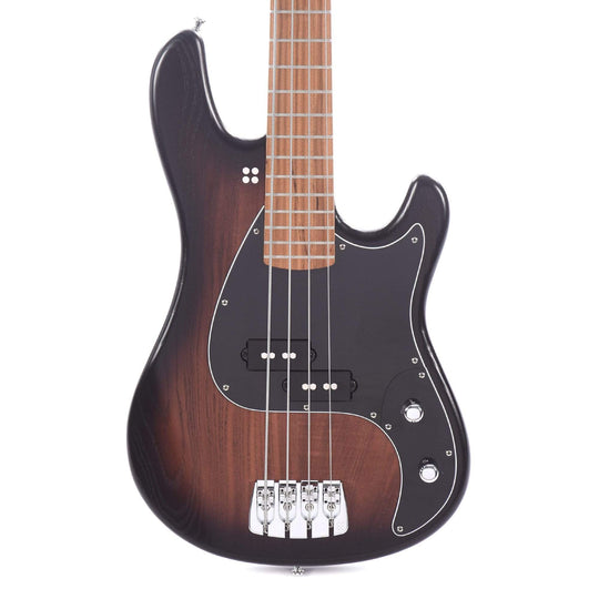 Sandberg Lionel Short Scale Bass Brownburst Matte Ash w/Black Pickguard & Roasted Maple Neck Bass Guitars / Short Scale