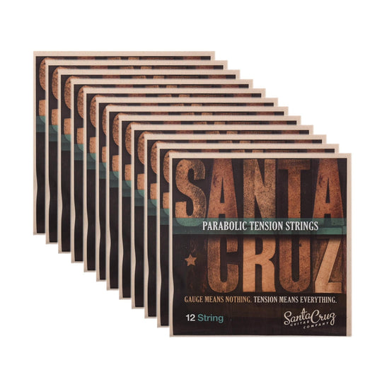 Santa Cruz Parabolic Tension 12 String Low Tension 12 Pack Bundle Accessories / Strings / Guitar Strings