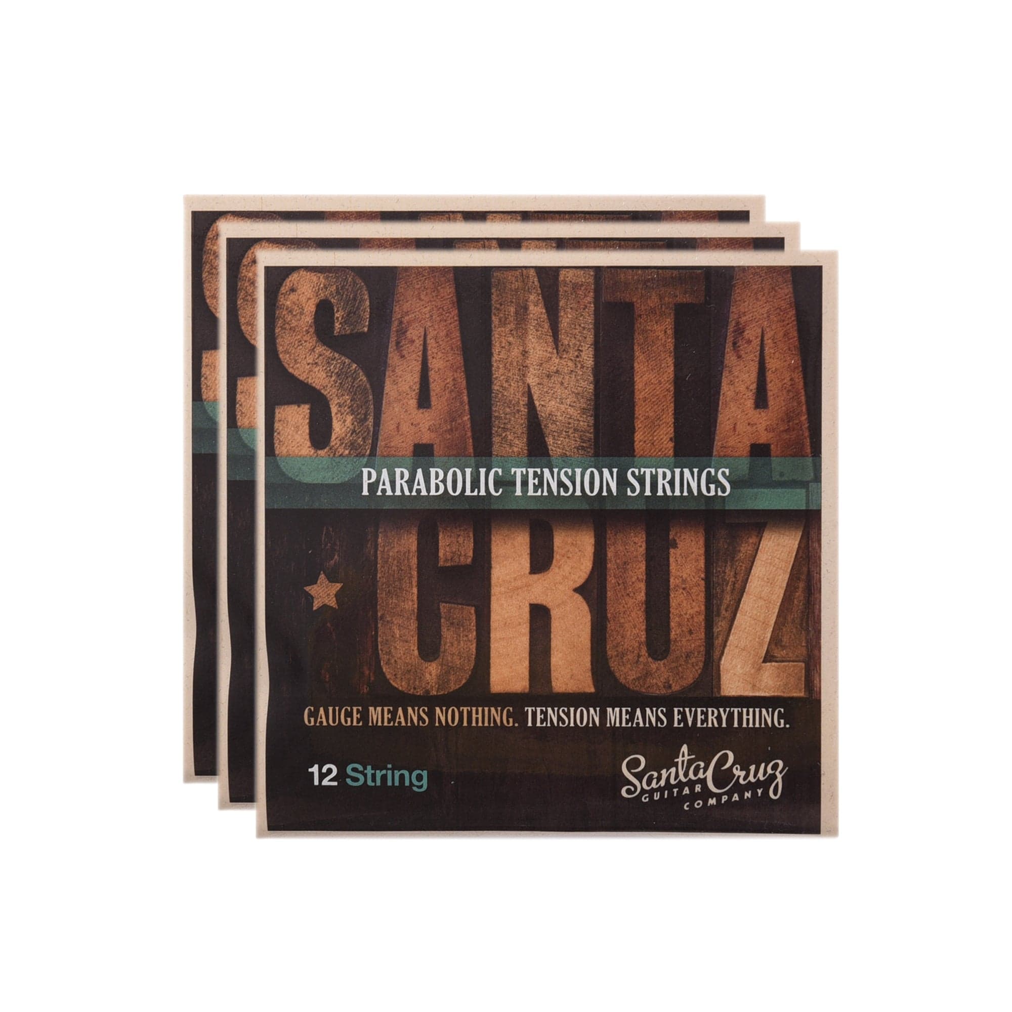 Santa Cruz Parabolic Tension 12 String Low Tension 3 Pack Bundle Accessories / Strings / Guitar Strings