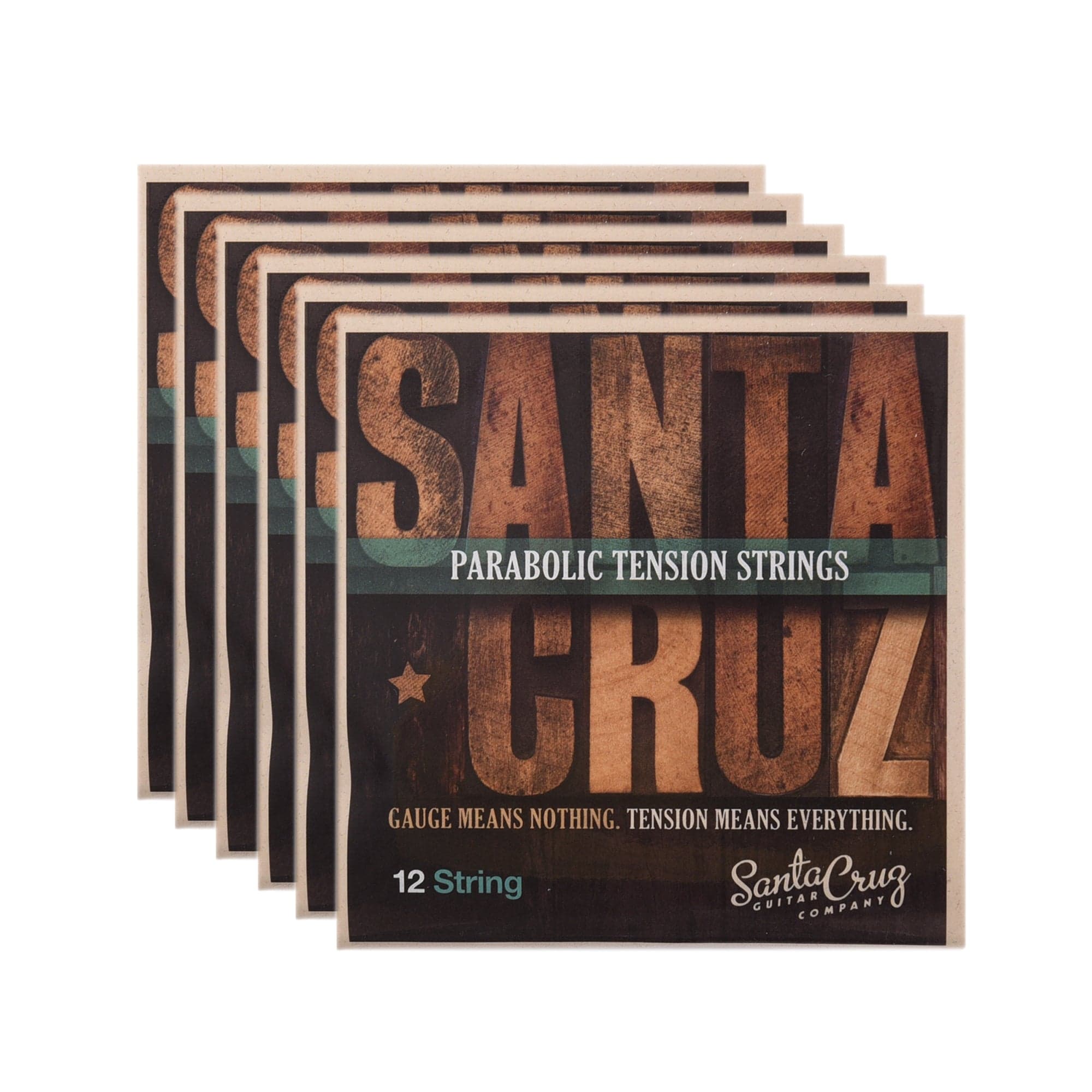 Santa Cruz Parabolic Tension 12 String Low Tension 6 Pack Bundle Accessories / Strings / Guitar Strings