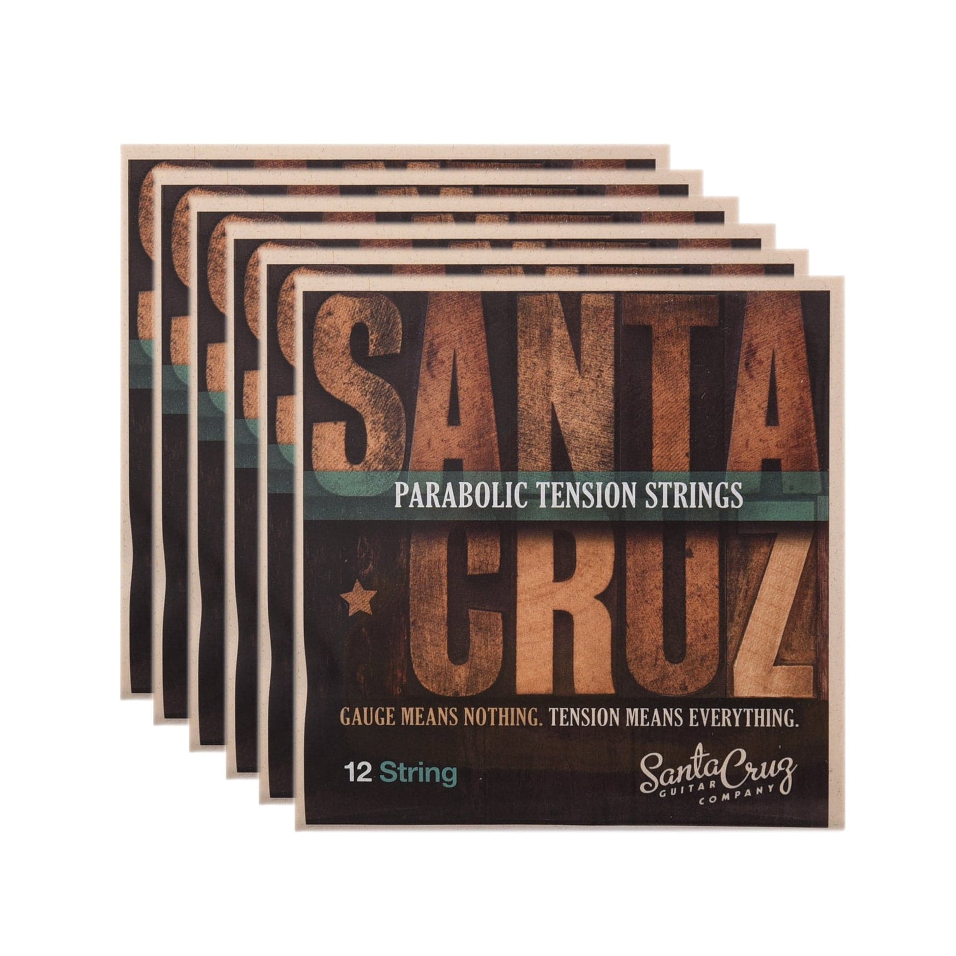 Santa Cruz Parabolic Tension 12 String Low Tension 6 Pack Bundle Accessories / Strings / Guitar Strings