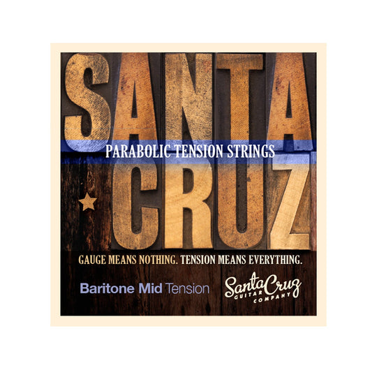 Santa Cruz Parabolic Tension Baritone Acoustic Guitar Strings Medium Tension Accessories / Strings / Guitar Strings