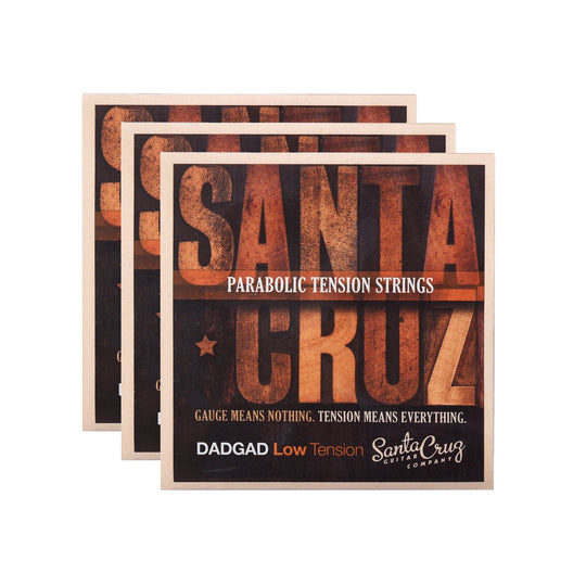 Santa Cruz Parabolic Tension Strings DADGAD Low Tension 3 Pack Bundle Accessories / Strings / Guitar Strings