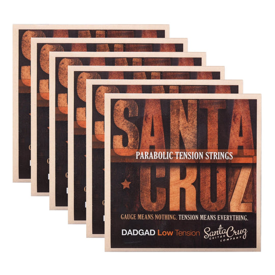 Santa Cruz Parabolic Tension Strings DADGAD Low Tension 6 Pack Bundle Accessories / Strings / Guitar Strings