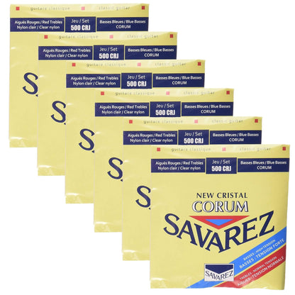 Savarez 500CRJ Cristal Corum High Tension (6 Pack Bundle) Accessories / Strings / Guitar Strings