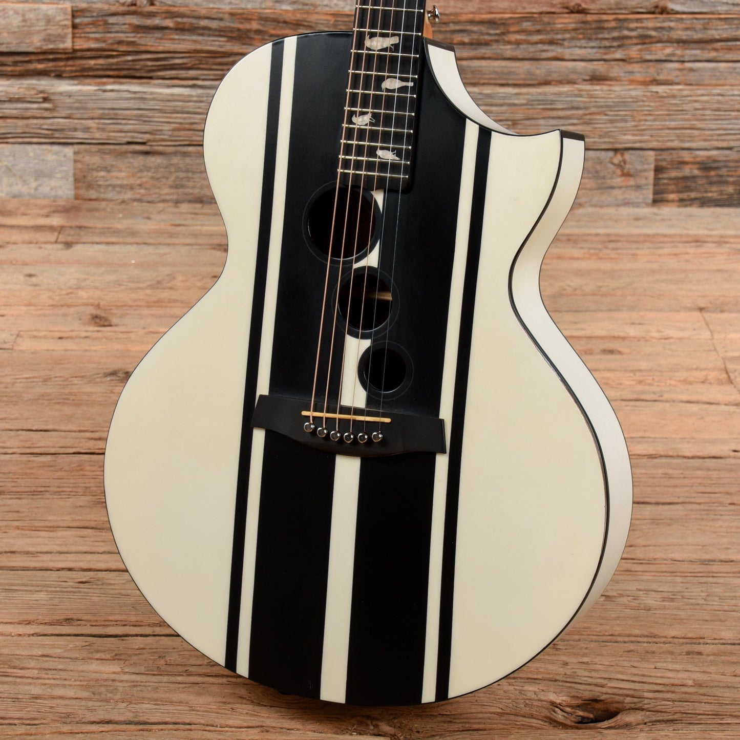 Schecter DJ Ashba Auditorium White 2020 Acoustic Guitars / OM and Auditorium