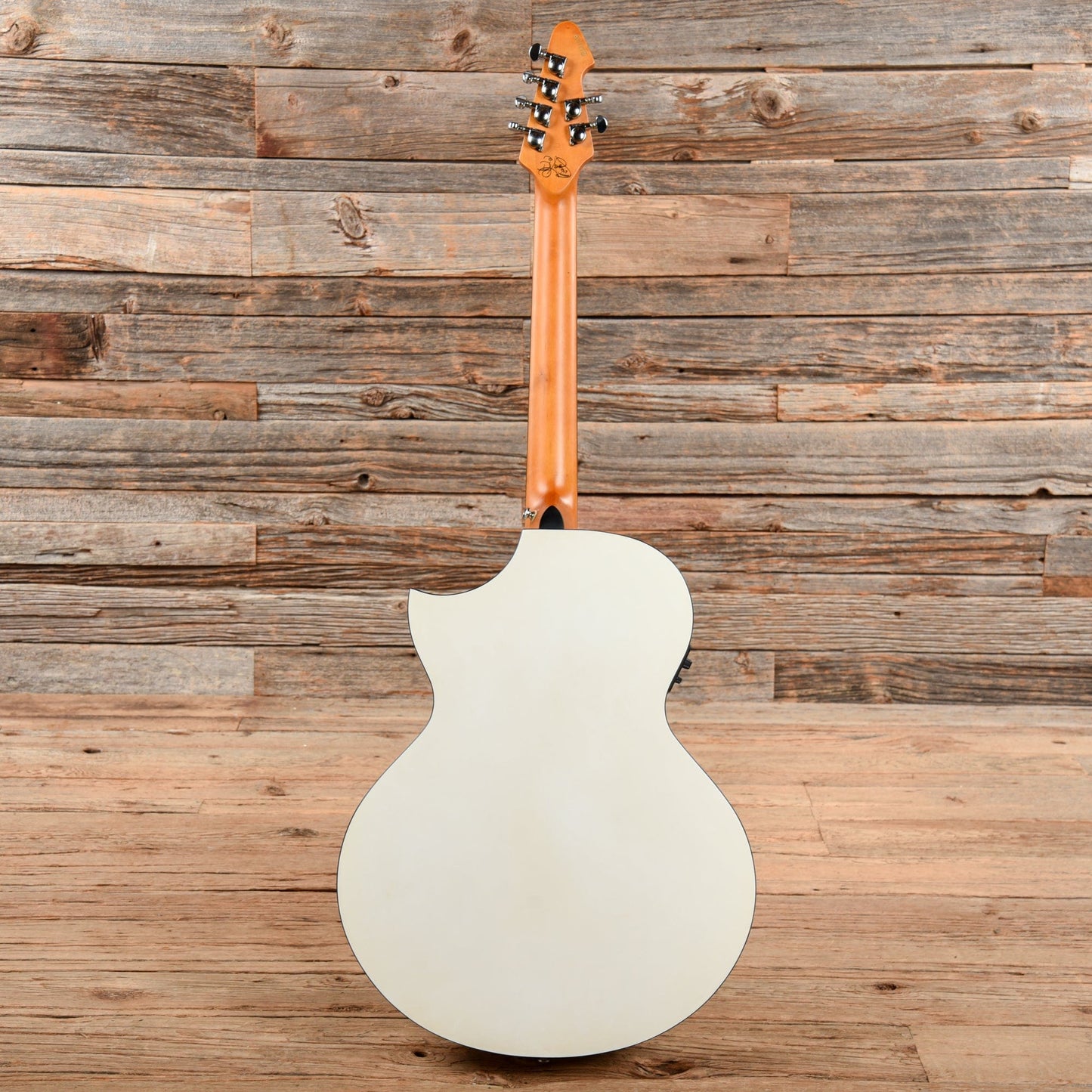 Schecter DJ Ashba Auditorium White 2020 Acoustic Guitars / OM and Auditorium