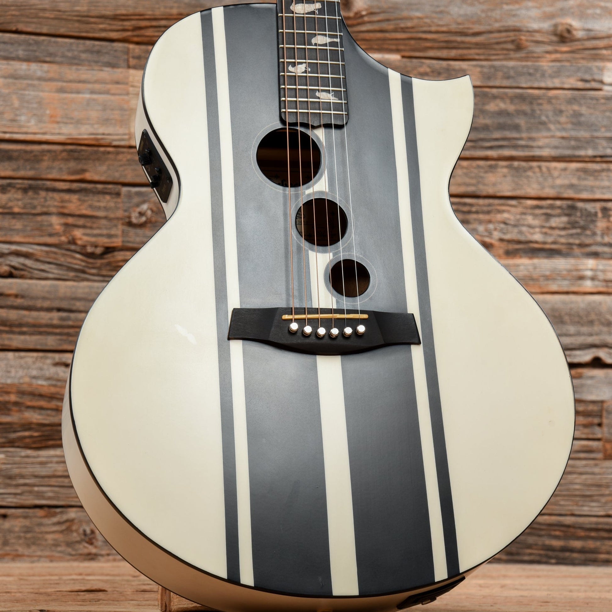Schecter DJ Ashba Auditorium White 2020 Acoustic Guitars / OM and Auditorium