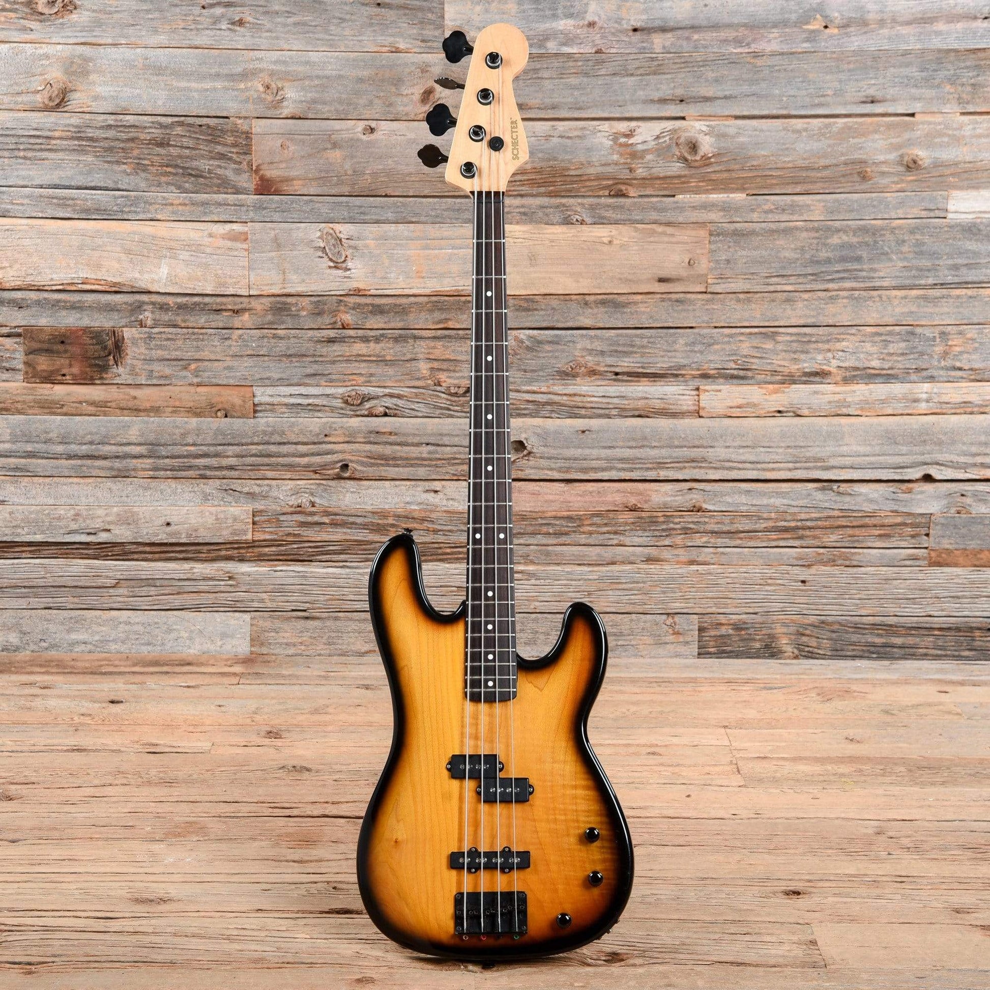 Schecter PJ Bass Sunburst 1980s Bass Guitars / 4-String