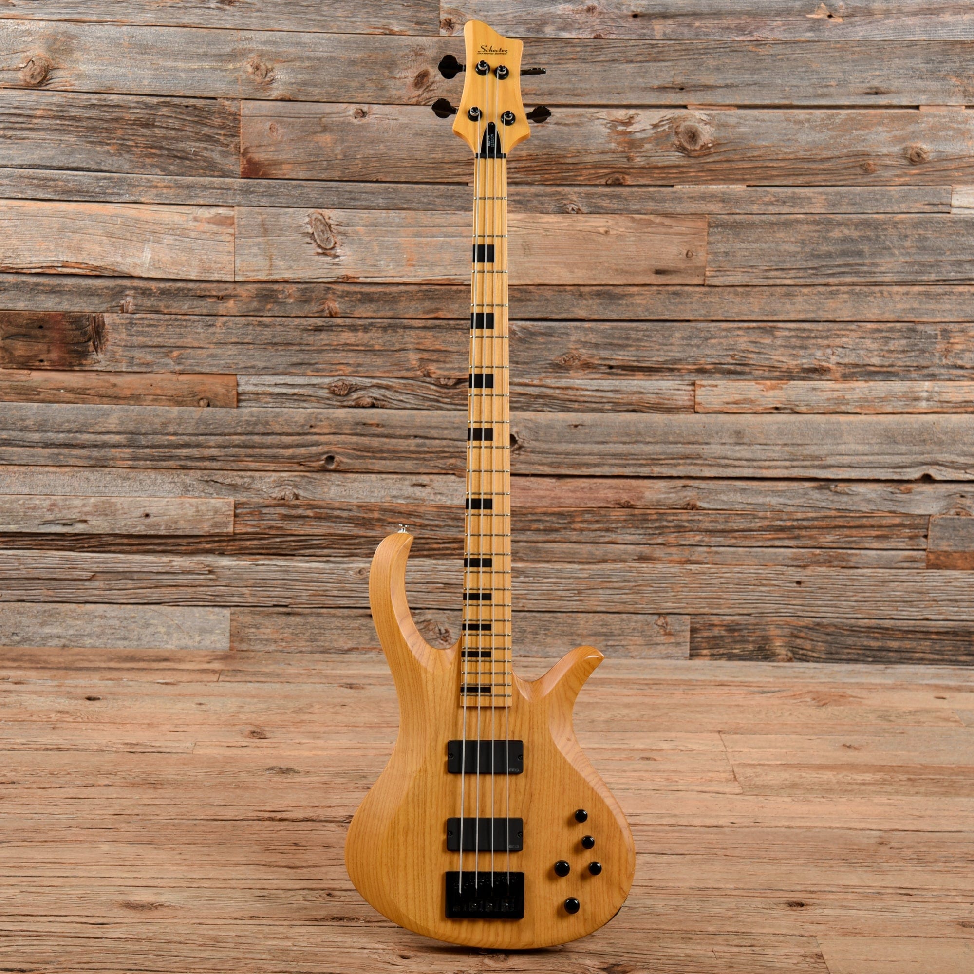 Schector Riot 4 Schecter Riot-4 Session Aged Natural Satin 2015 – Chicago Music Exchange