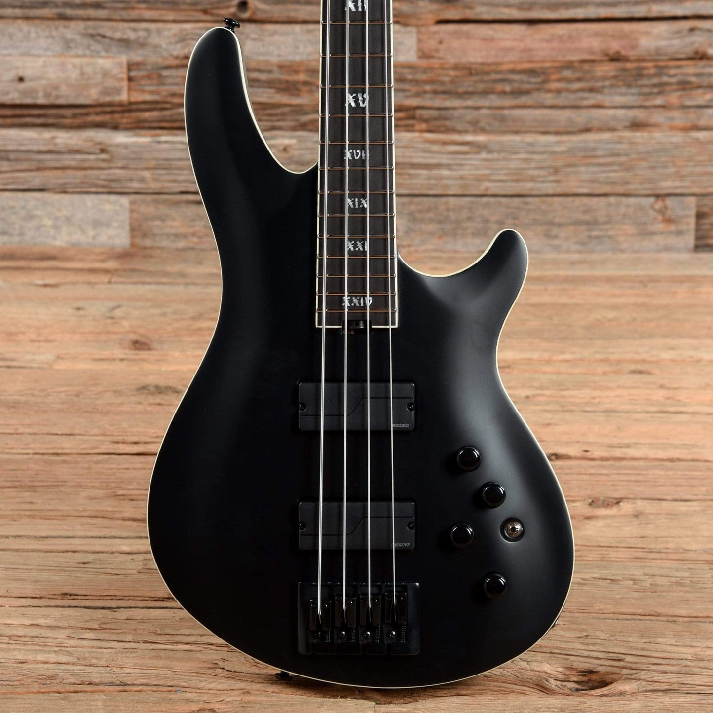 Schecter SLS Elite-4 Evil Twin Satin Black Bass Guitars / 4-String