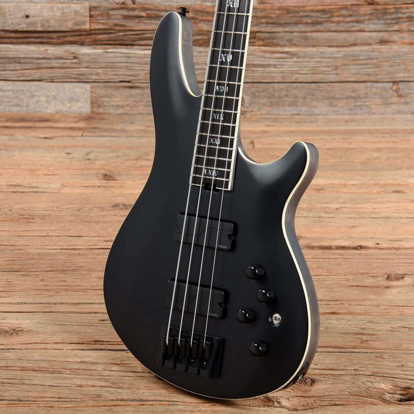 Schecter SLS Elite-4 Evil Twin Satin Black Bass Guitars / 4-String