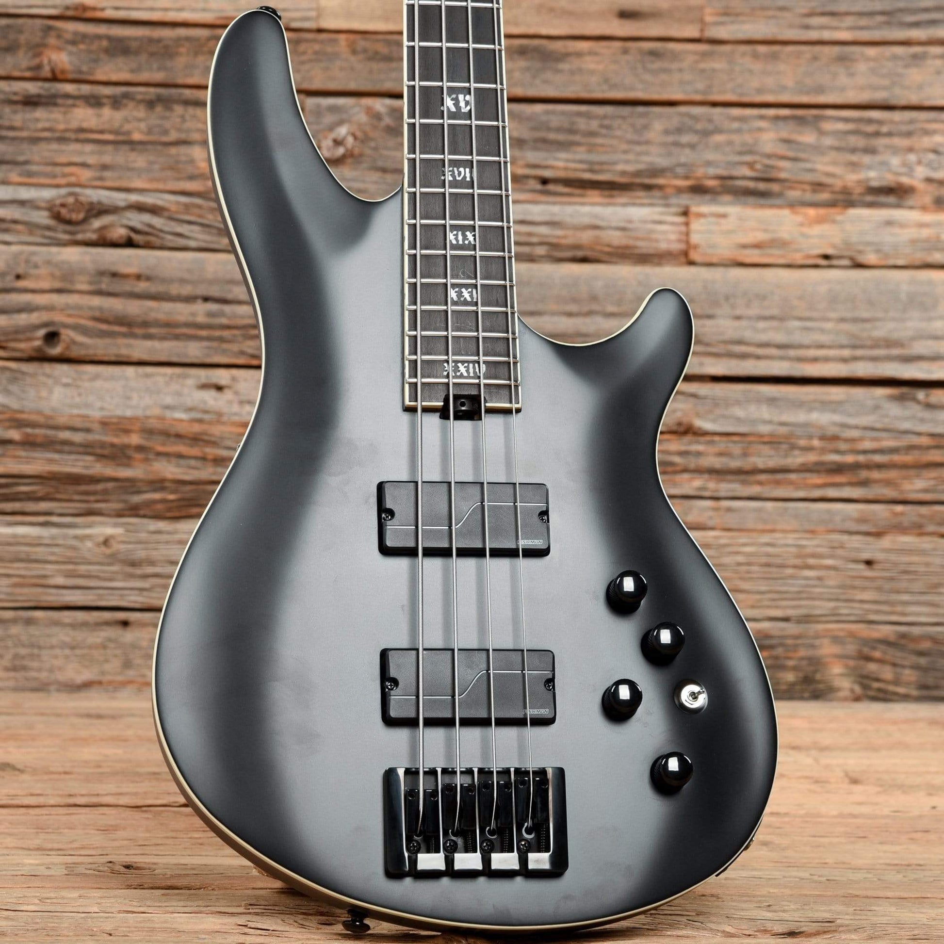 Schecter SLS Elite-4 Evil Twin Satin Black Bass Guitars / 4-String