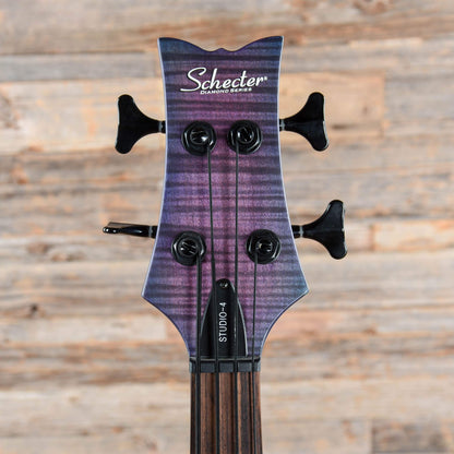 Schecter Stiletto Studio-4 Transparent Purple Burst 2018 Bass Guitars / 4-String