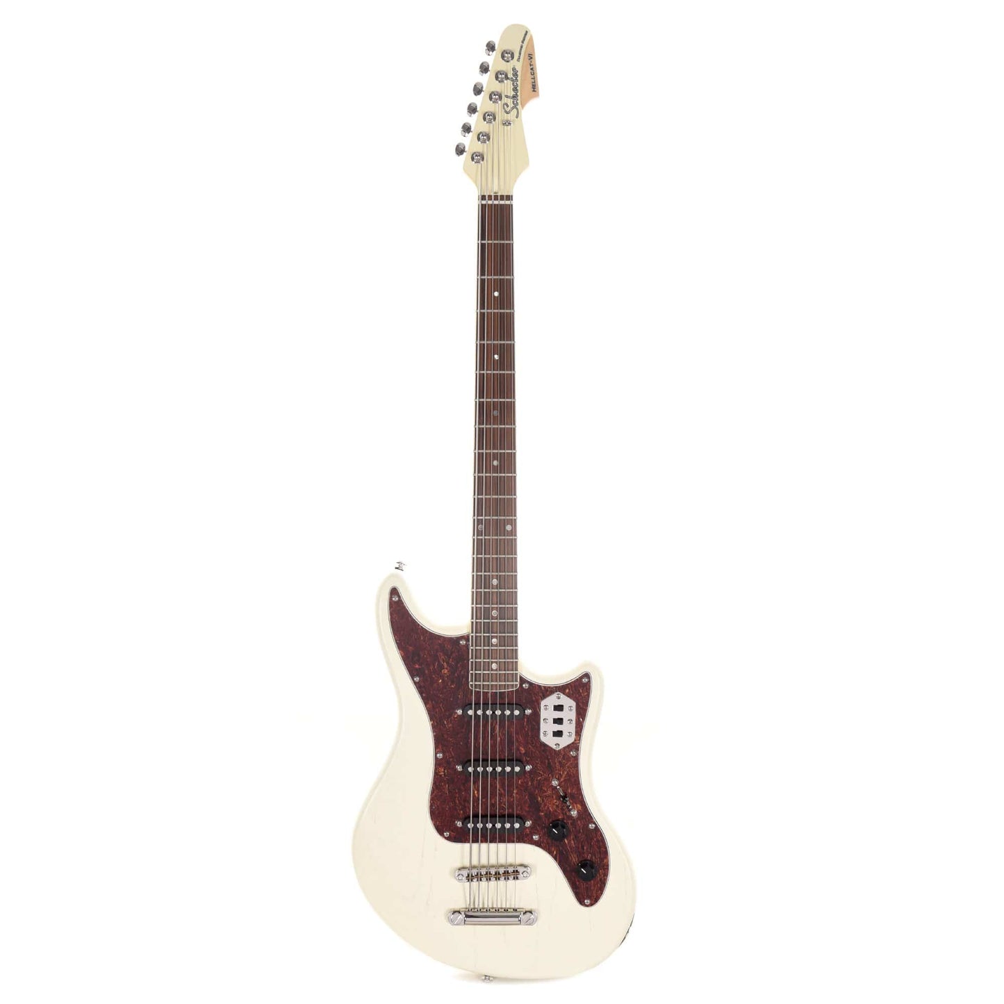 Schecter Hellcat VI Baritone Ivory Pearl Electric Guitars / Baritone