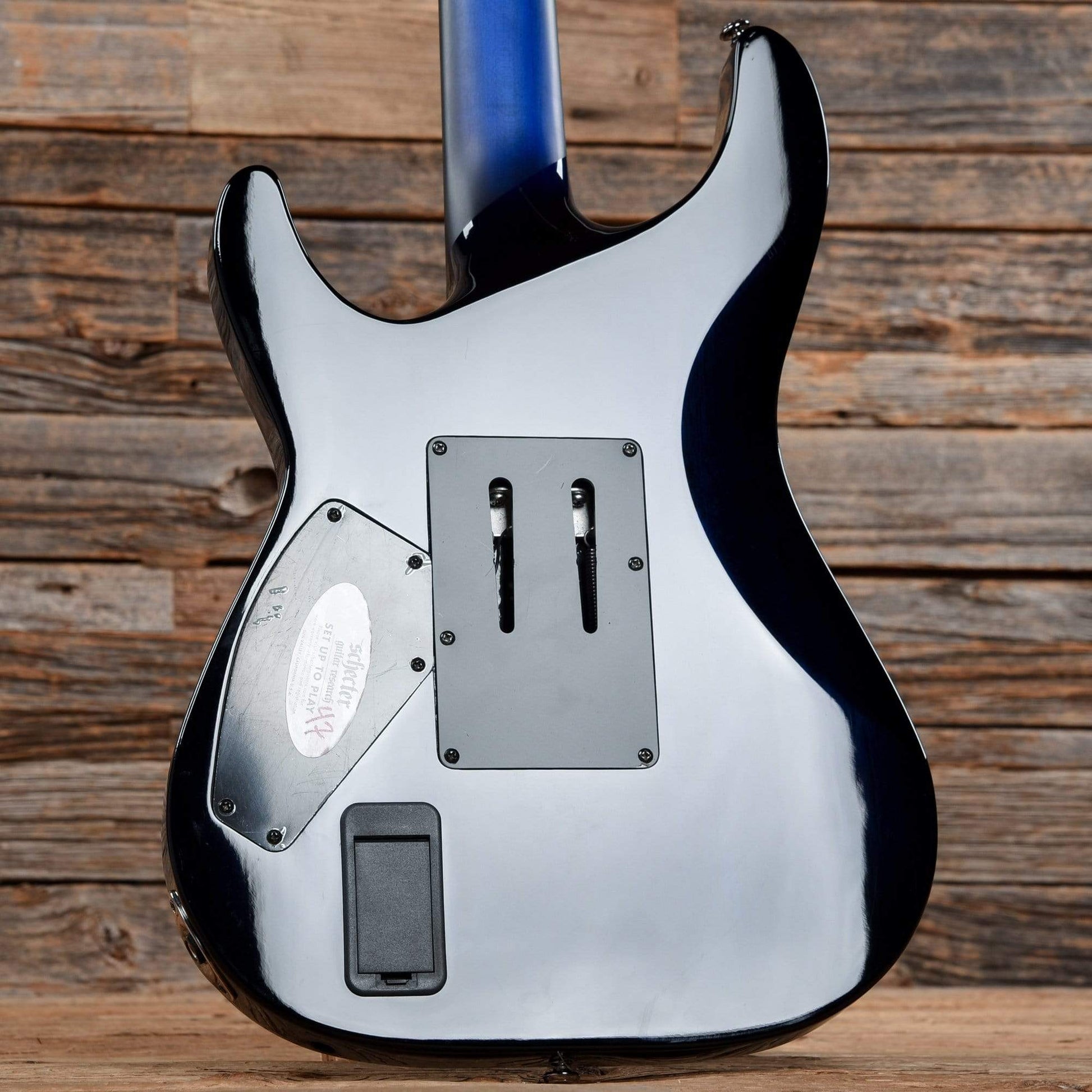 Schecter Blackjack SLS C-1 A Active See-Thru Blue Burst Electric Guitars / Solid Body