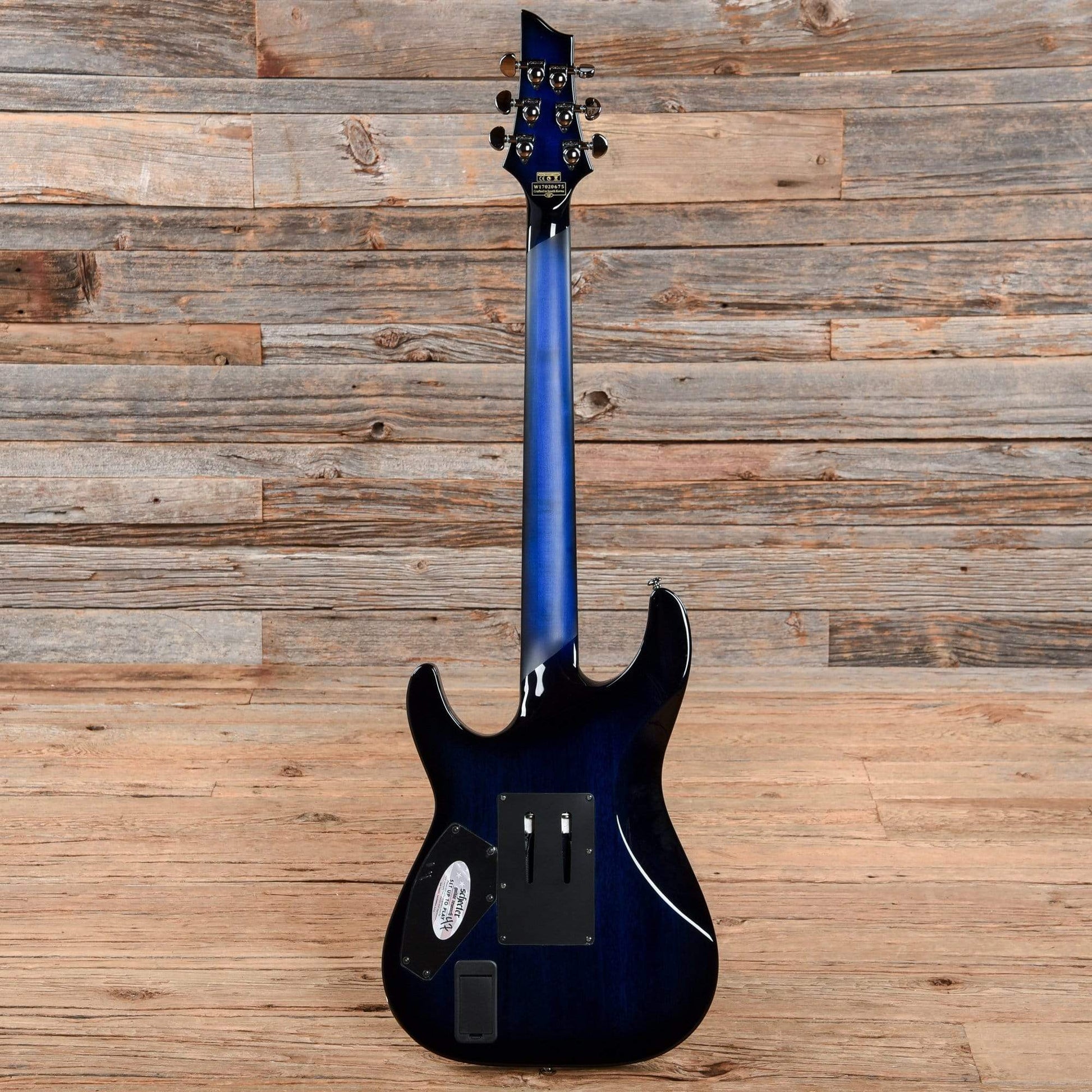 Schecter Blackjack SLS C-1 A Active See-Thru Blue Burst Electric Guitars / Solid Body