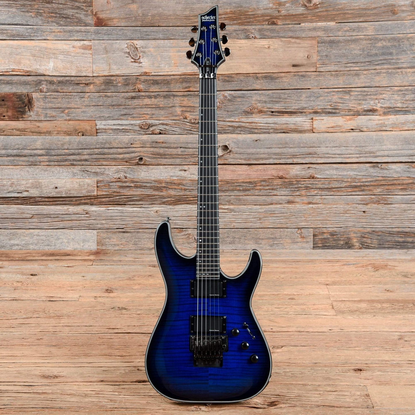 Schecter Blackjack SLS C-1 A Active See-Thru Blue Burst Electric Guitars / Solid Body