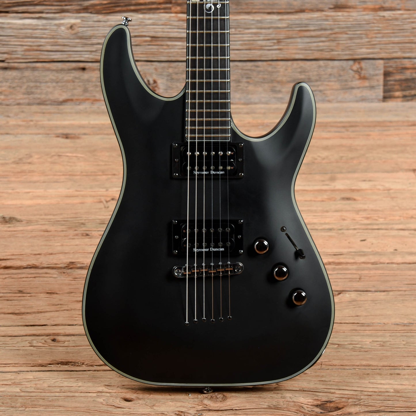 Schecter Blackjack SLS C-1 Passive Satin Black Electric Guitars / Solid Body