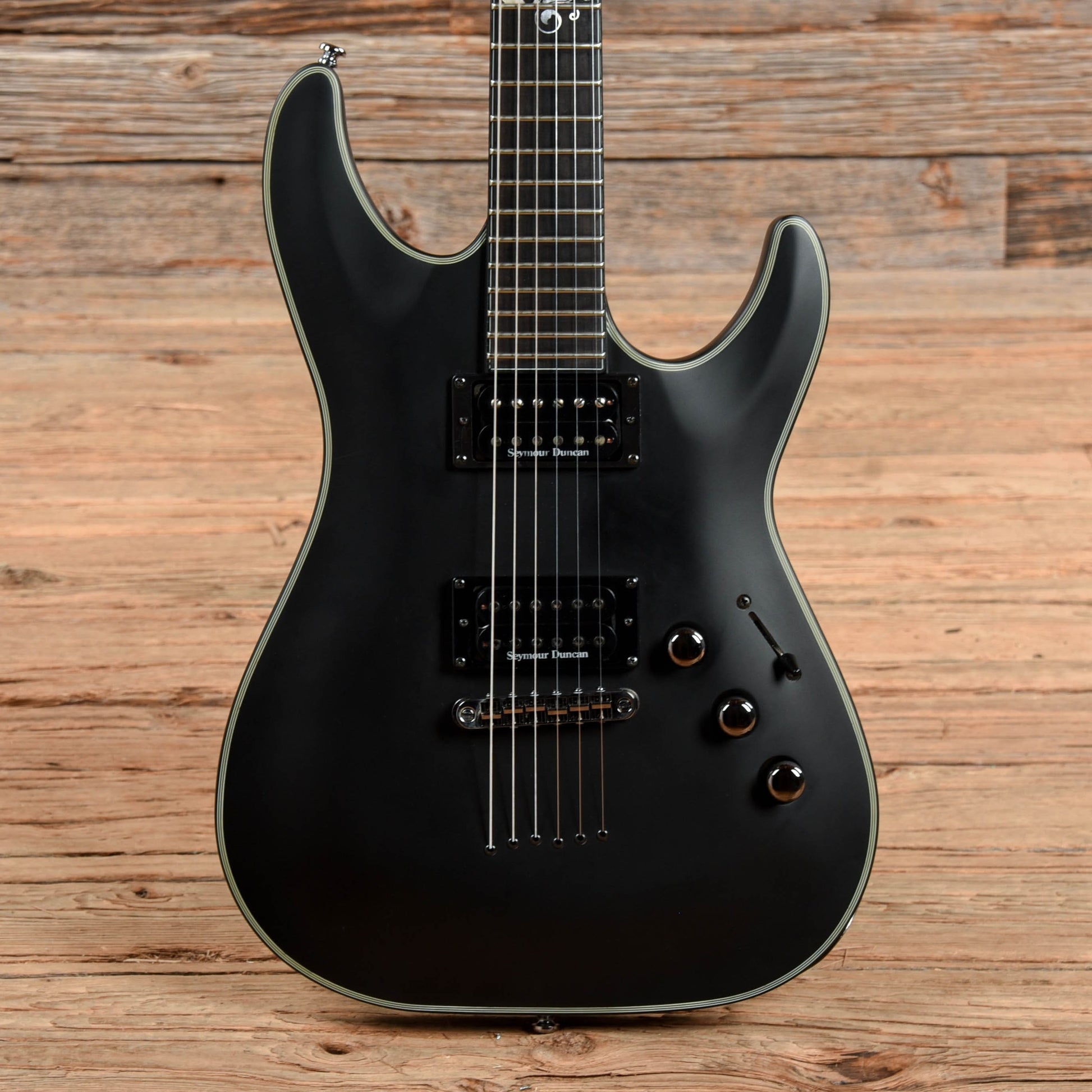 Schecter Blackjack SLS C-1 Passive Satin Black Electric Guitars / Solid Body