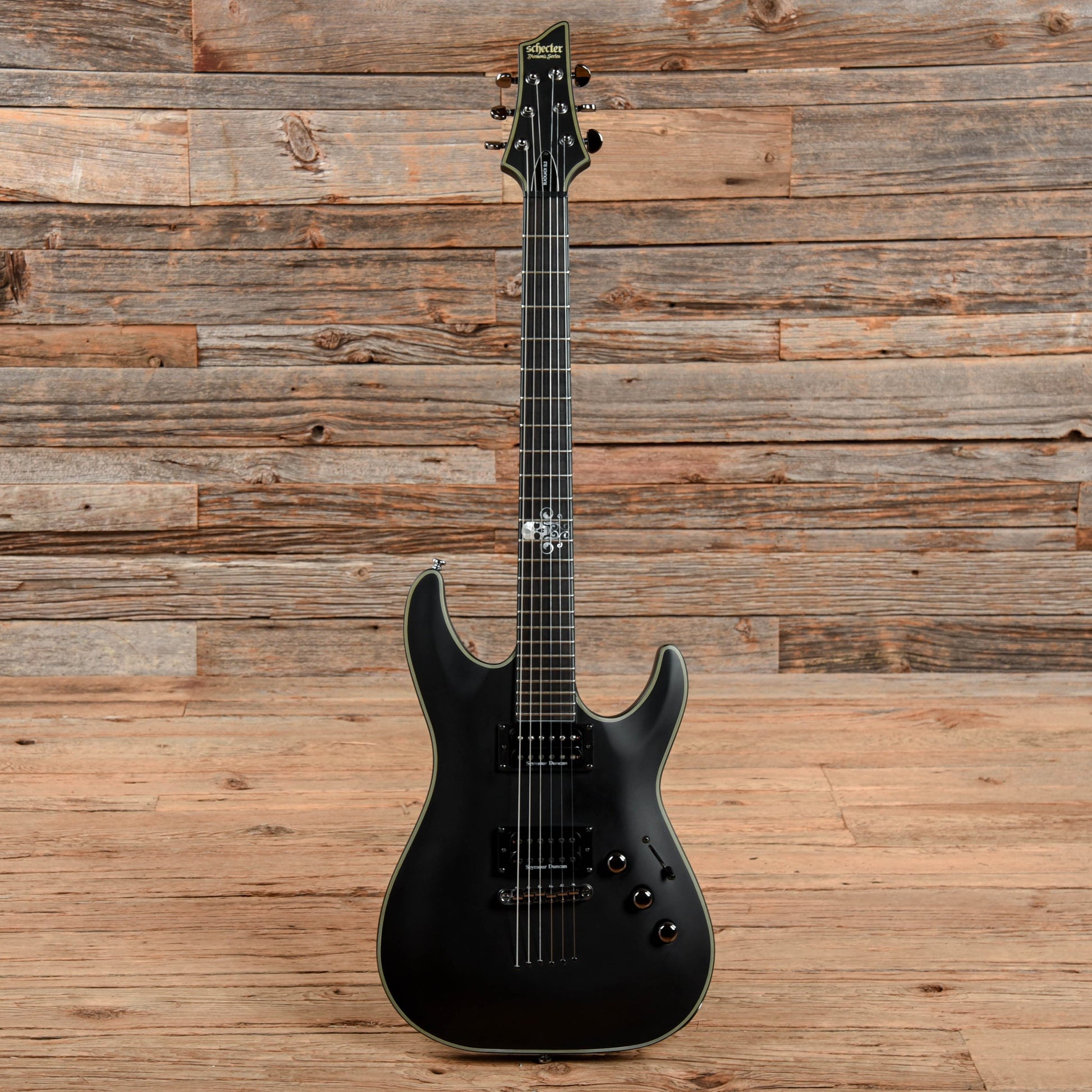 Schecter Blackjack SLS C-1 Passive Satin Black Electric Guitars / Solid Body