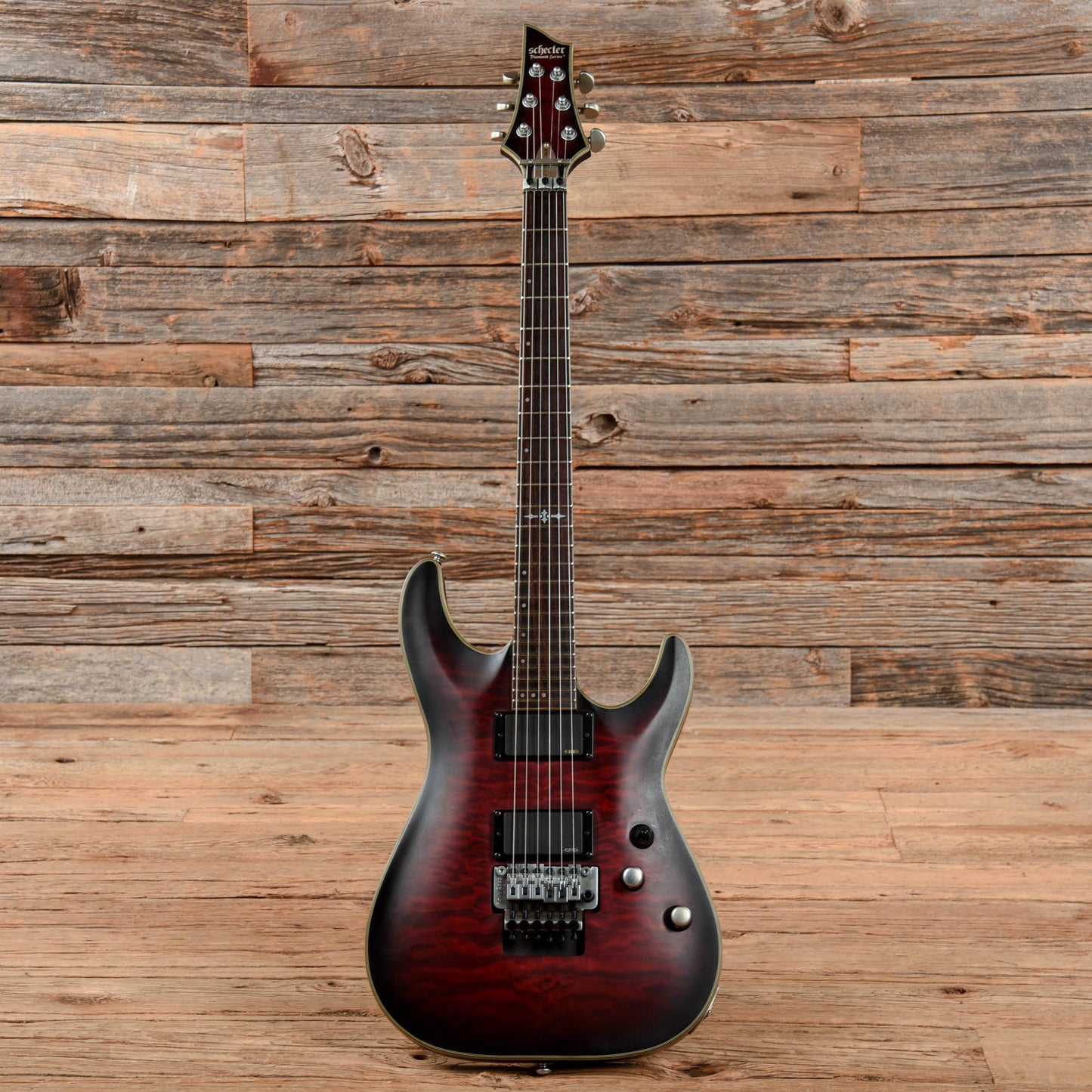 Schecter C-1 FR Platinum Crimson Red Burst Satin 2014 Electric Guitars / Solid Body