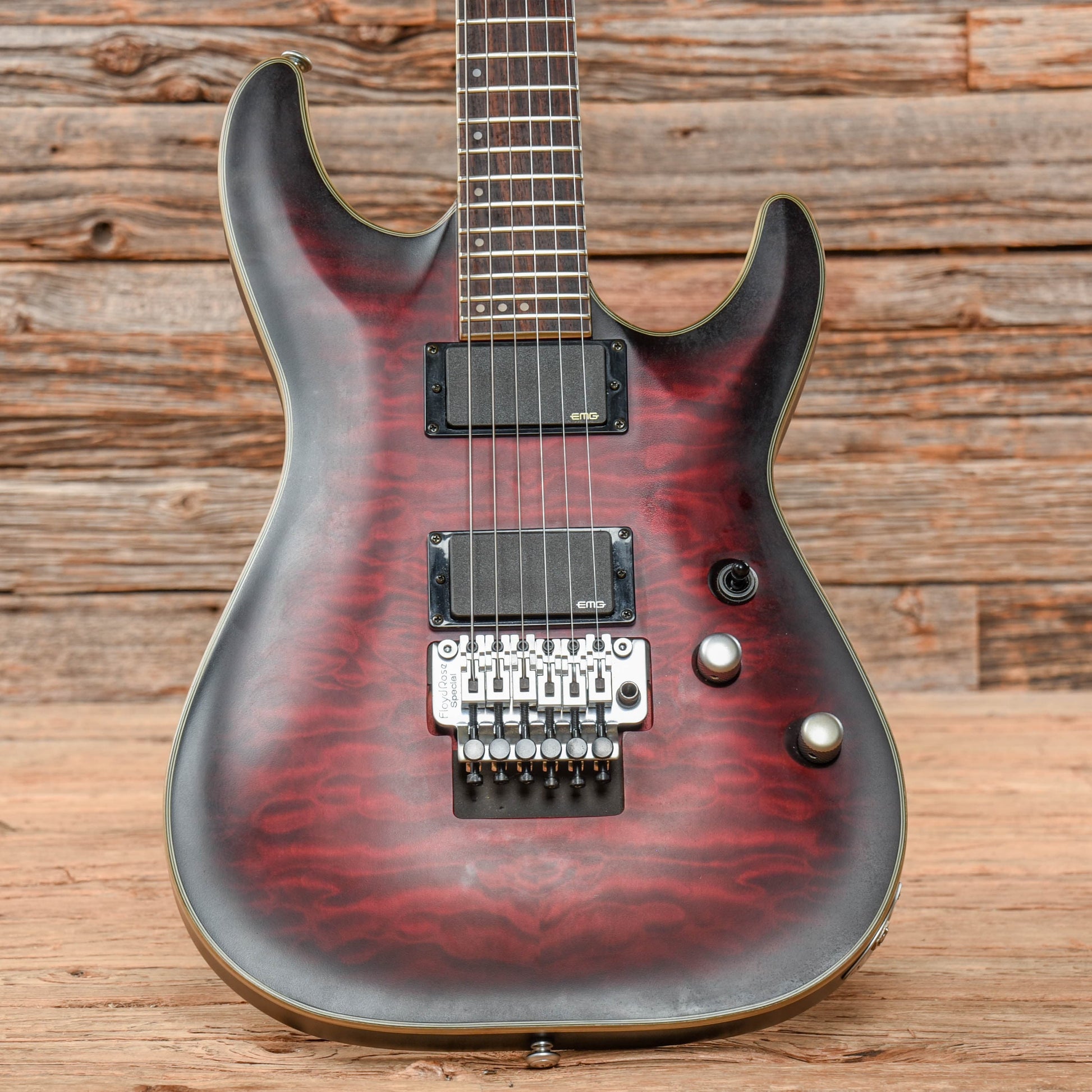 Schecter C-1 FR Platinum Crimson Red Burst Satin 2014 Electric Guitars / Solid Body