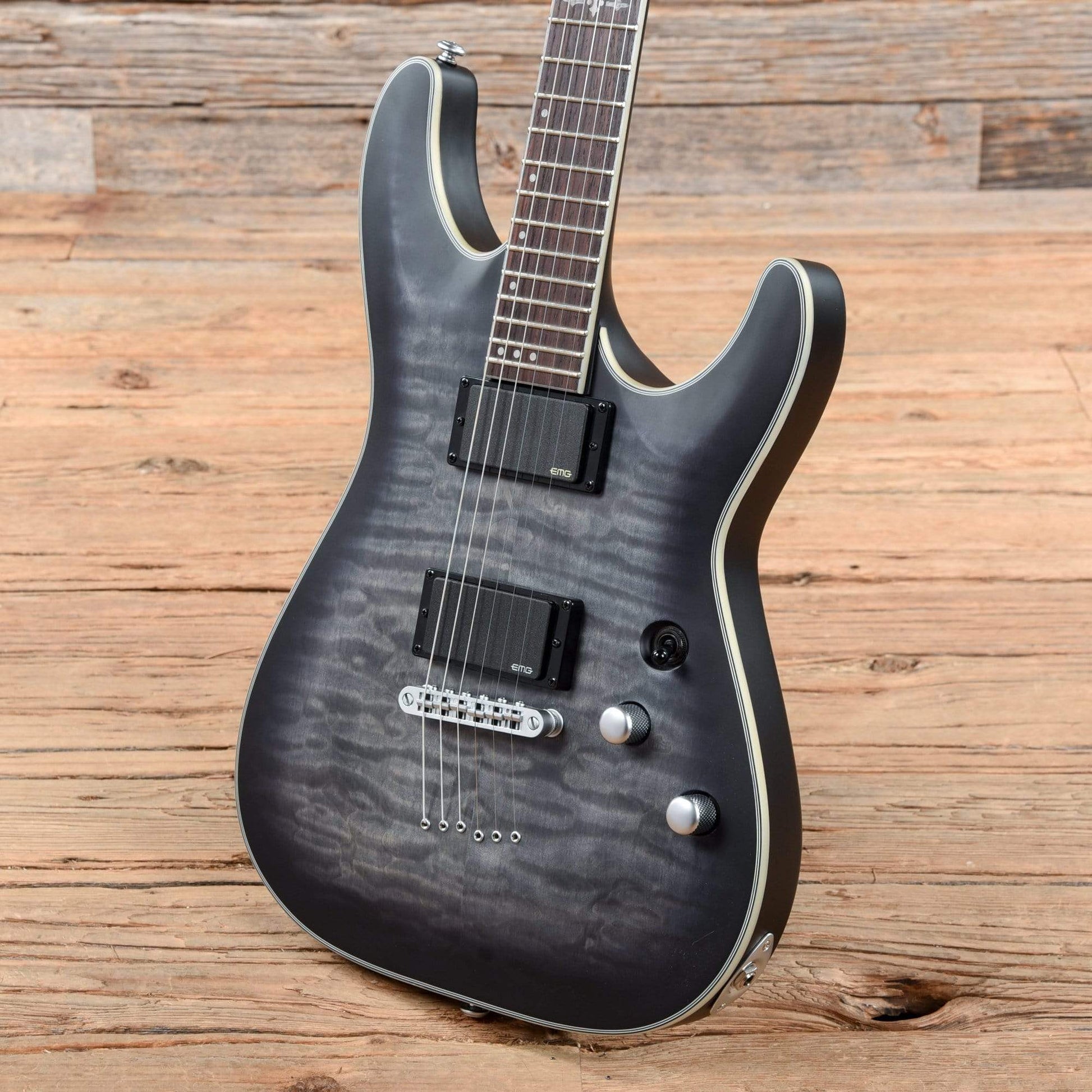 Schecter C-1 Platinum See-Thru Black 2018 Electric Guitars / Solid Body