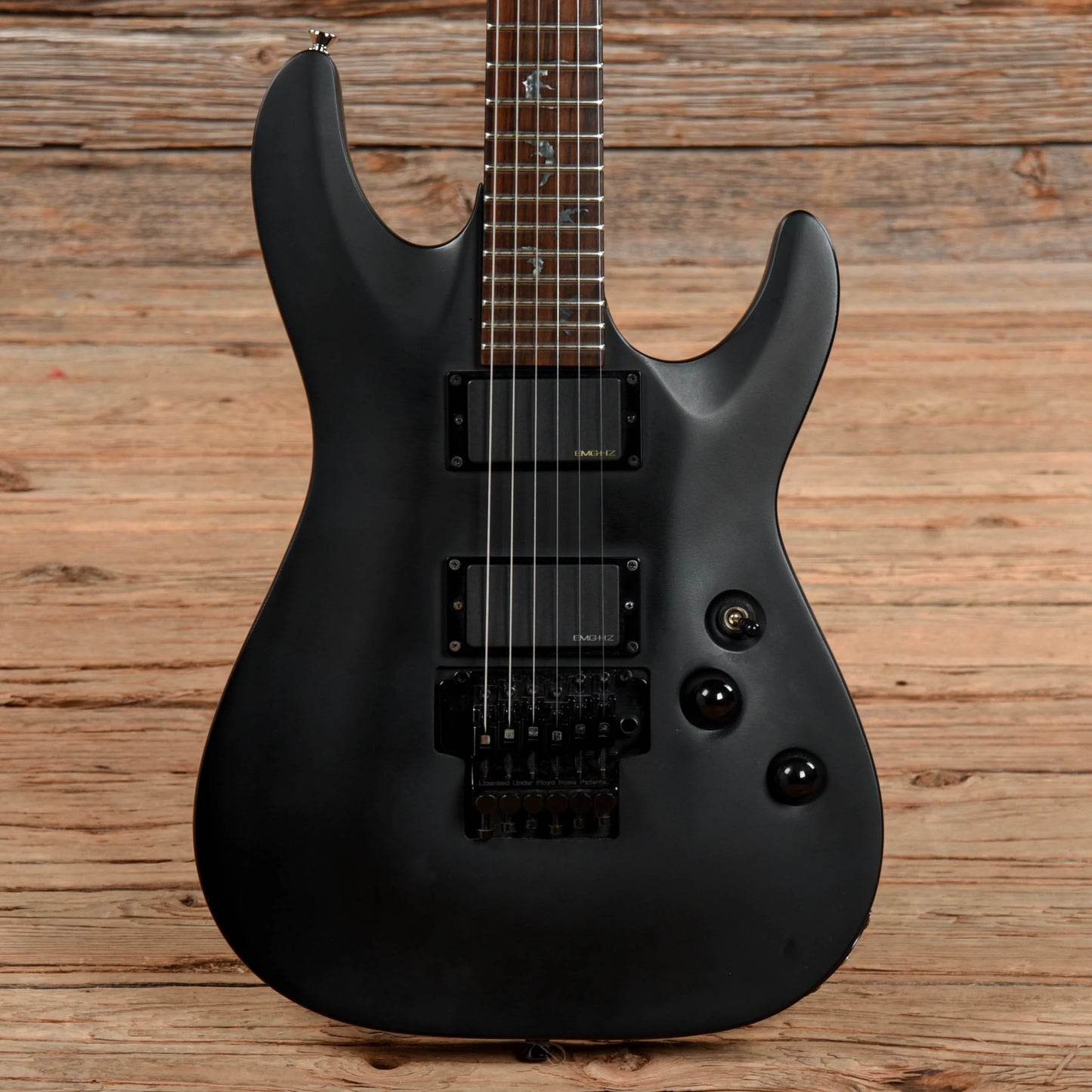 Schecter Damien FR Satin Black Electric Guitars / Solid Body