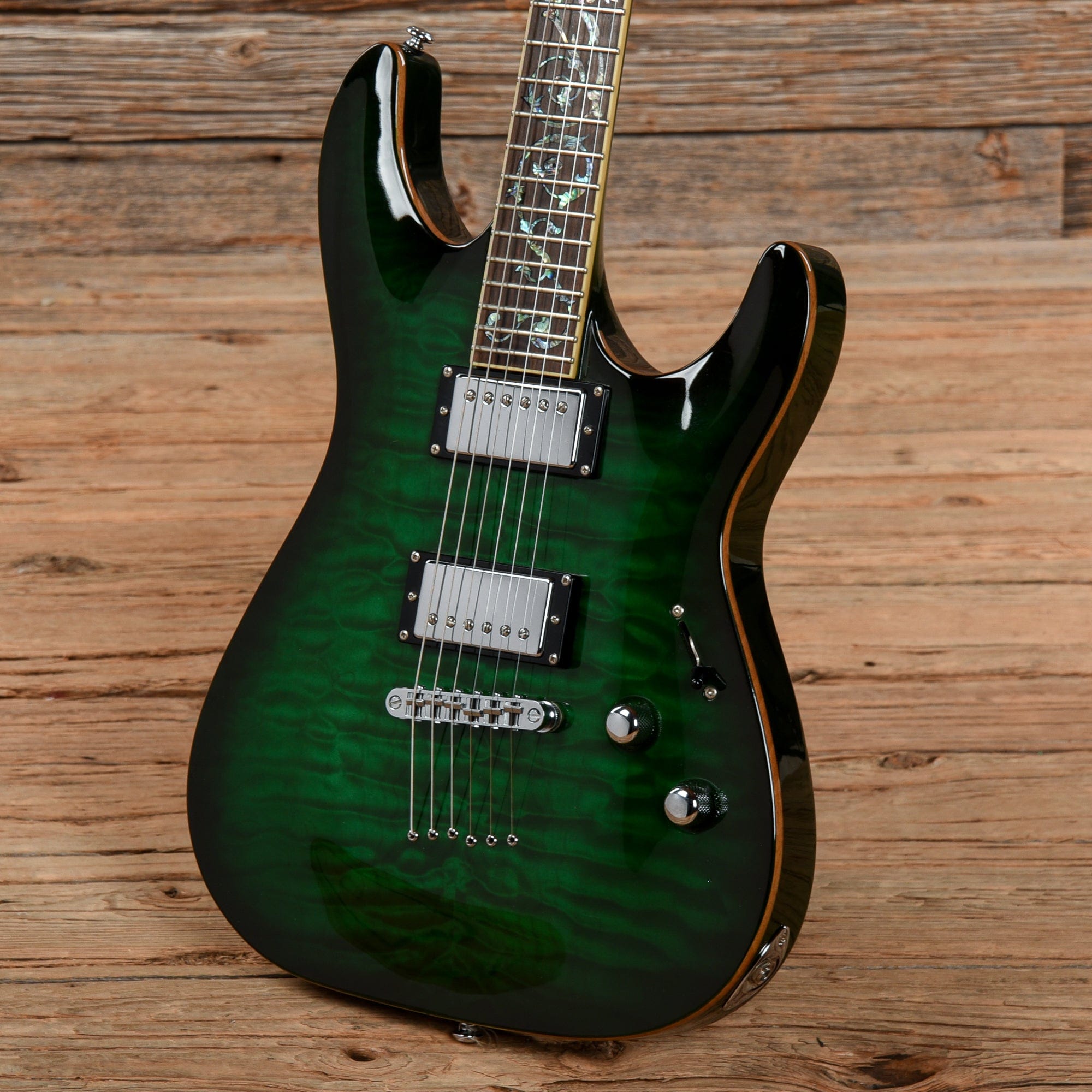 Schecter Schecter Diamond Series C-1 Classic Green Burst – Chicago Music Exchange