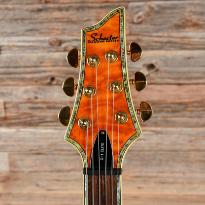 Schecter Diamond Series C-1 Elite Amber Quilt 2004 Electric Guitars / Solid Body