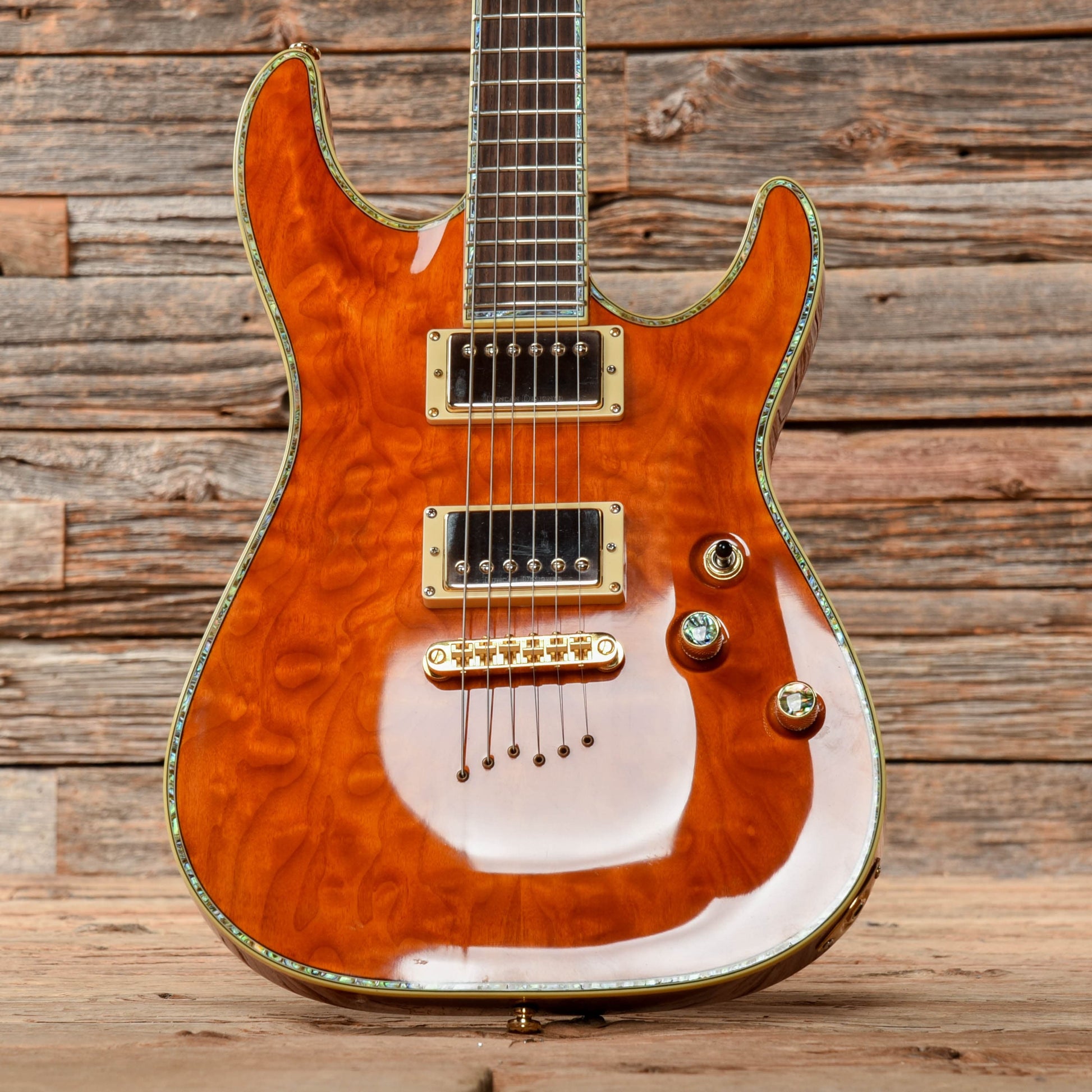 Schecter Diamond Series C-1 Elite Amber Quilt 2004 Electric Guitars / Solid Body