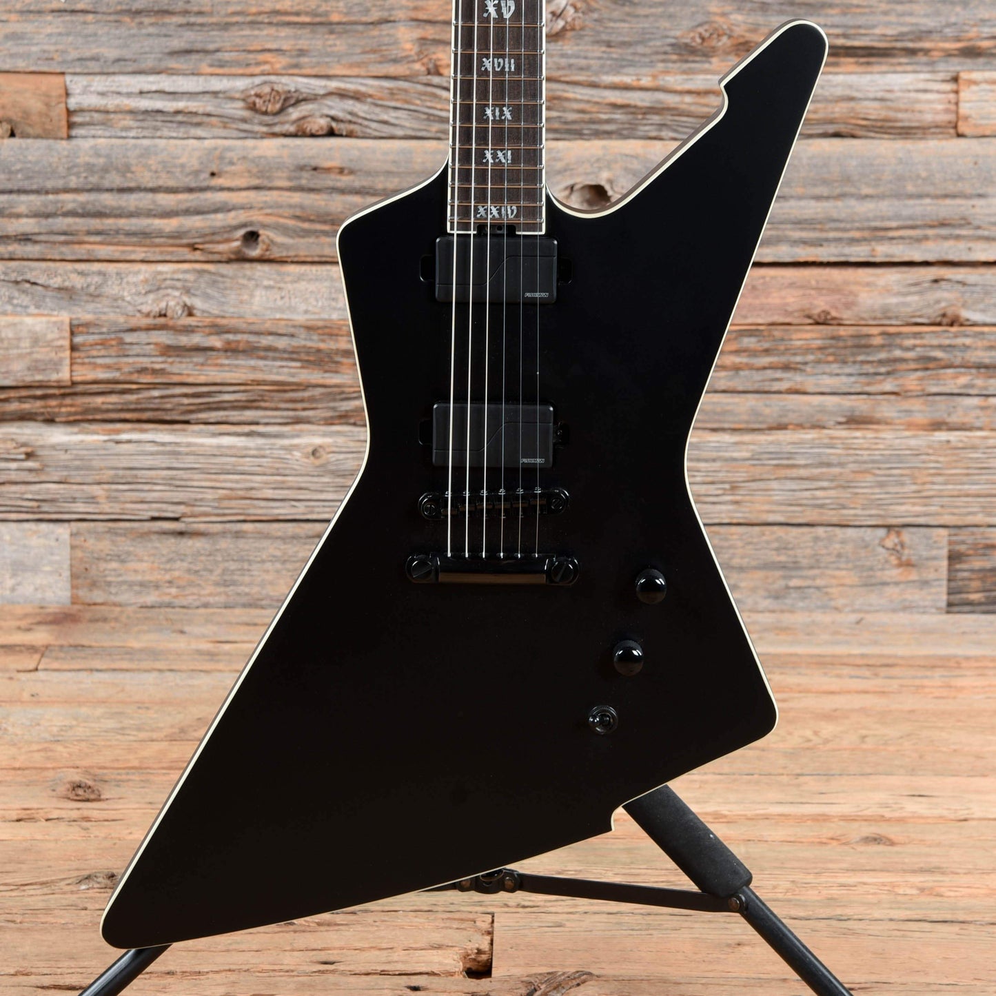 Schecter E-1 SLS Evil Twin Satin Black 2019 Electric Guitars / Solid Body