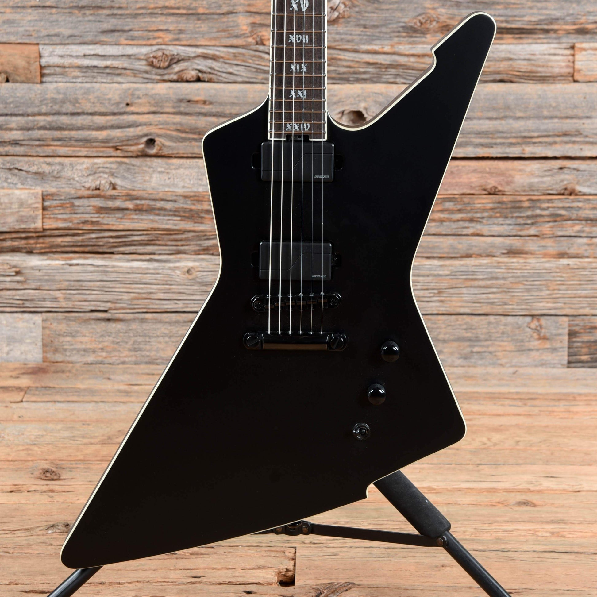 Schecter E-1 SLS Evil Twin Satin Black 2019 Electric Guitars / Solid Body