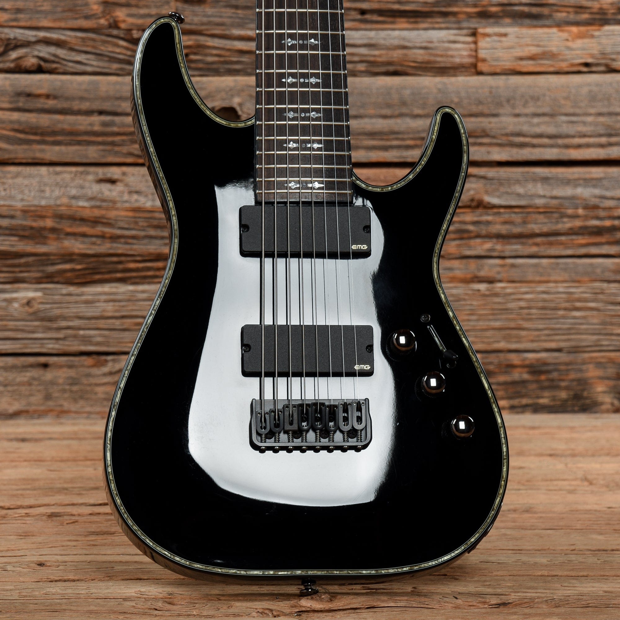 Schecter 8 Spring Schecter Hellraiser C-8 Black 2012 – Chicago Music Exchange