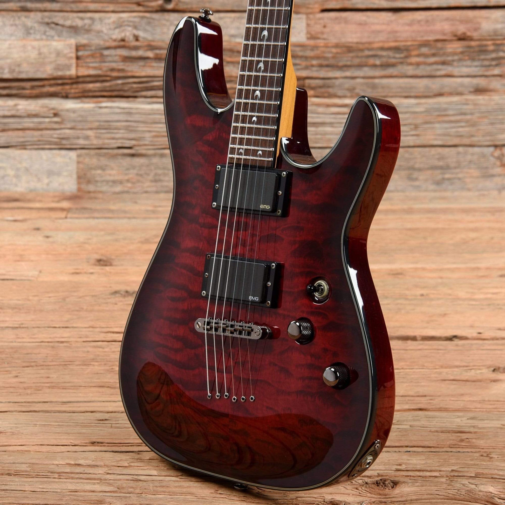 Schecter Hellraiser Deluxe Active Black Cherry 2009 Electric Guitars / Solid Body