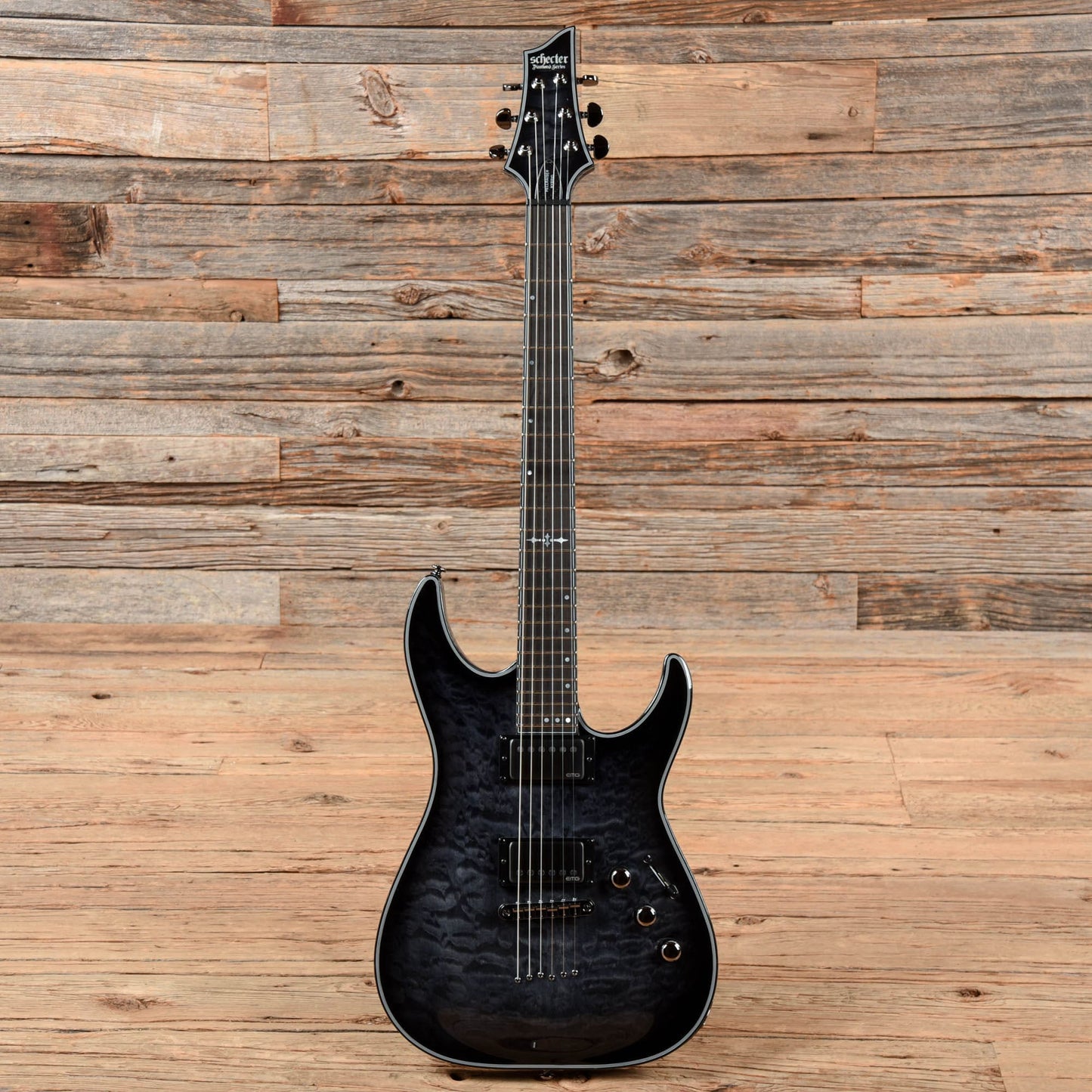 Schecter Hellraiser Hybrid C-1 Transparent Black 2022 Electric Guitars / Solid Body
