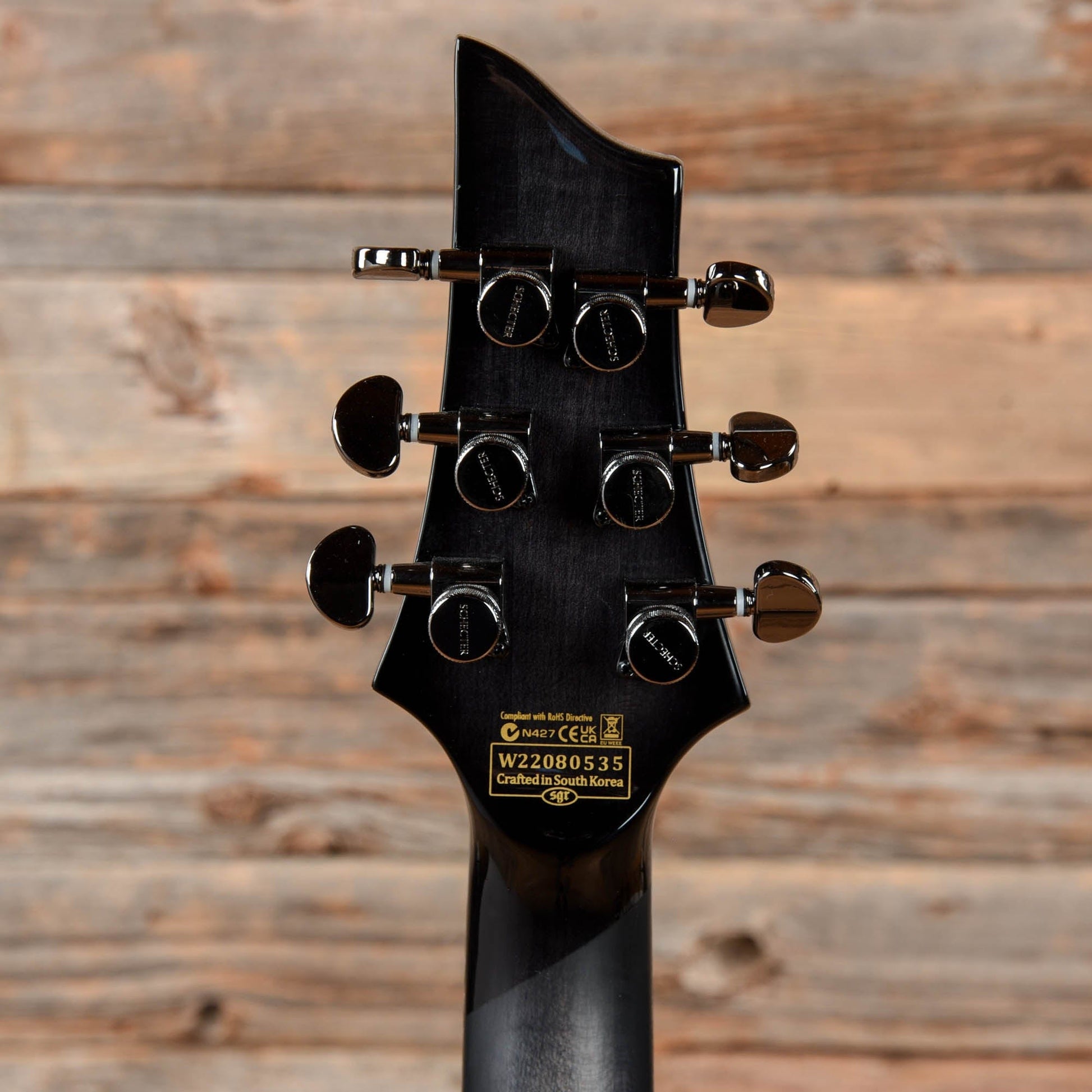 Schecter Hellraiser Hybrid C-1 Transparent Black 2022 Electric Guitars / Solid Body