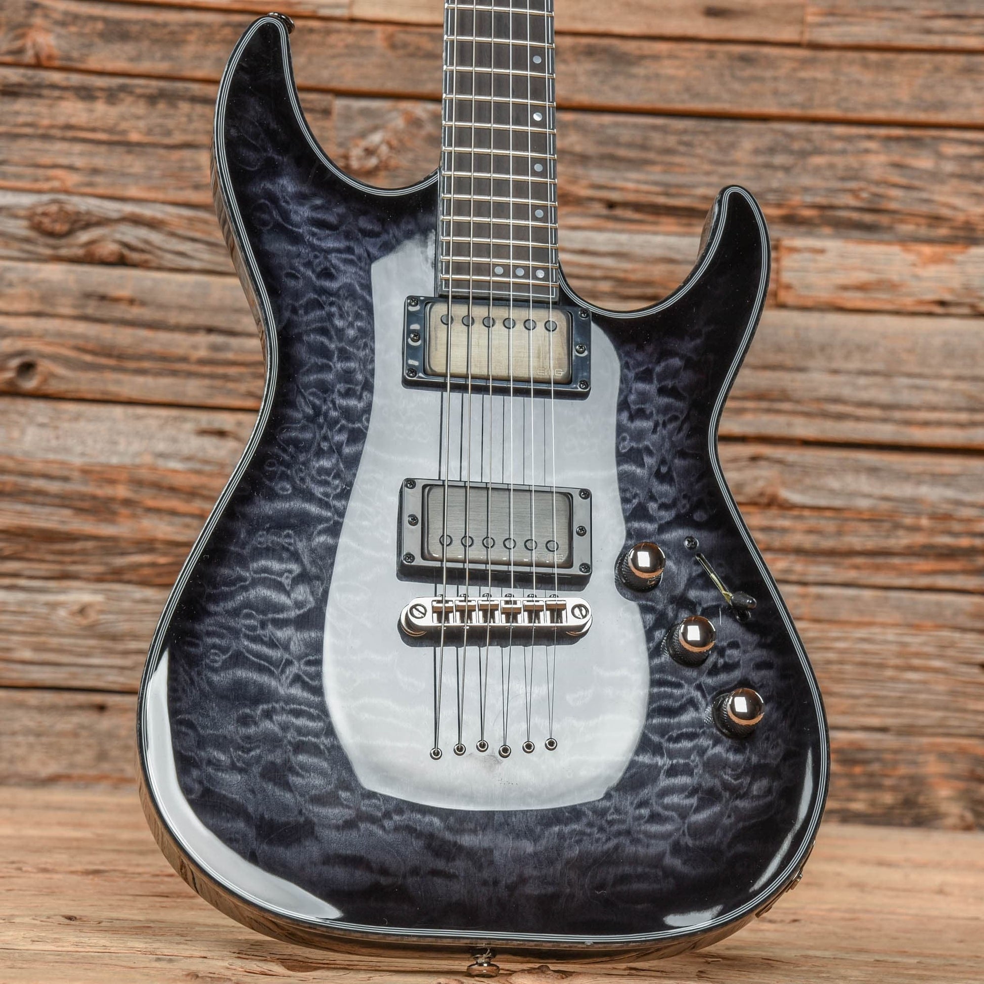 Schecter Hellraiser Hybrid C-1 Transparent Black 2022 Electric Guitars / Solid Body