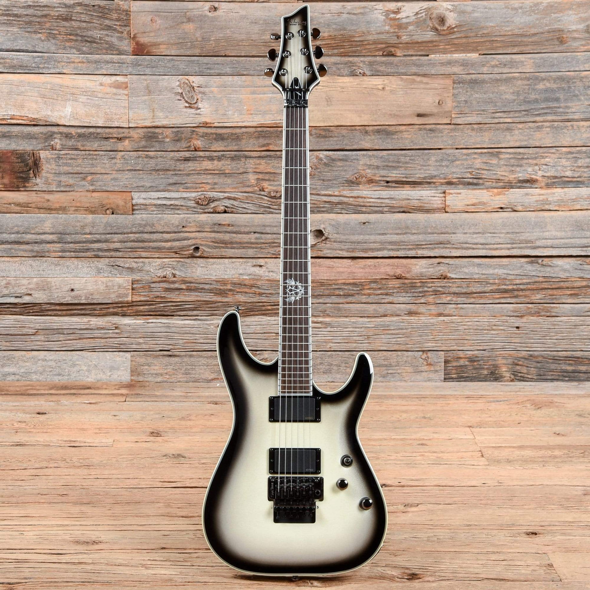 Schecter Jake Pitts Signature C-1 FR Metallic White w/ Metallic Black Burst 2014 Electric Guitars / Solid Body
