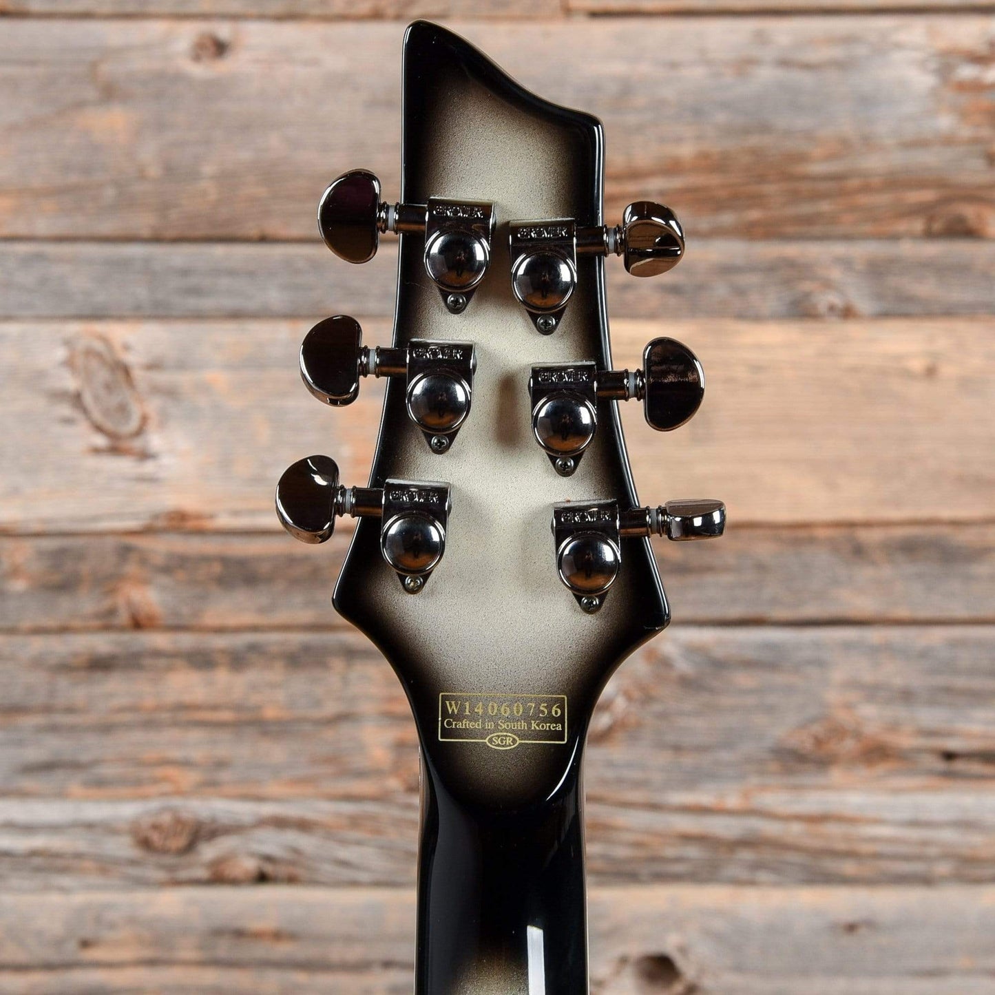 Schecter Jake Pitts Signature C-1 FR Metallic White w/ Metallic Black Burst 2014 Electric Guitars / Solid Body