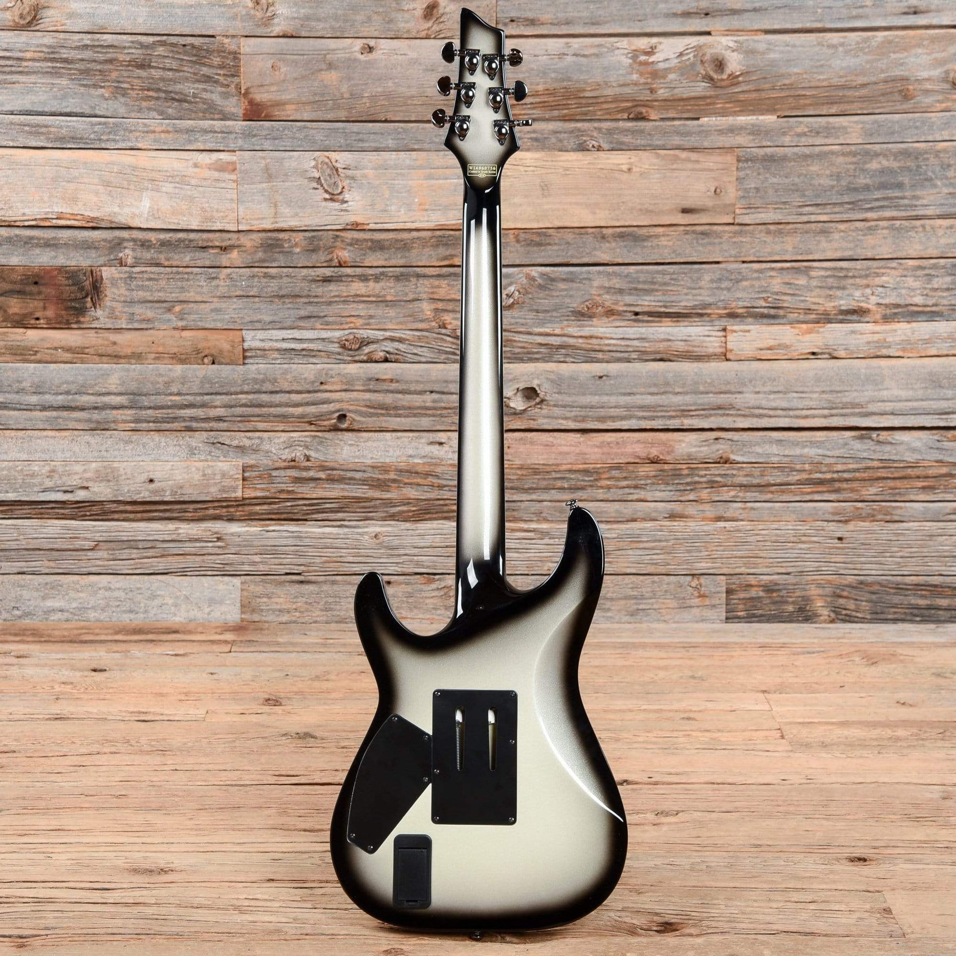 Schecter Jake Pitts Signature C-1 FR Metallic White w/ Metallic Black Burst 2014 Electric Guitars / Solid Body
