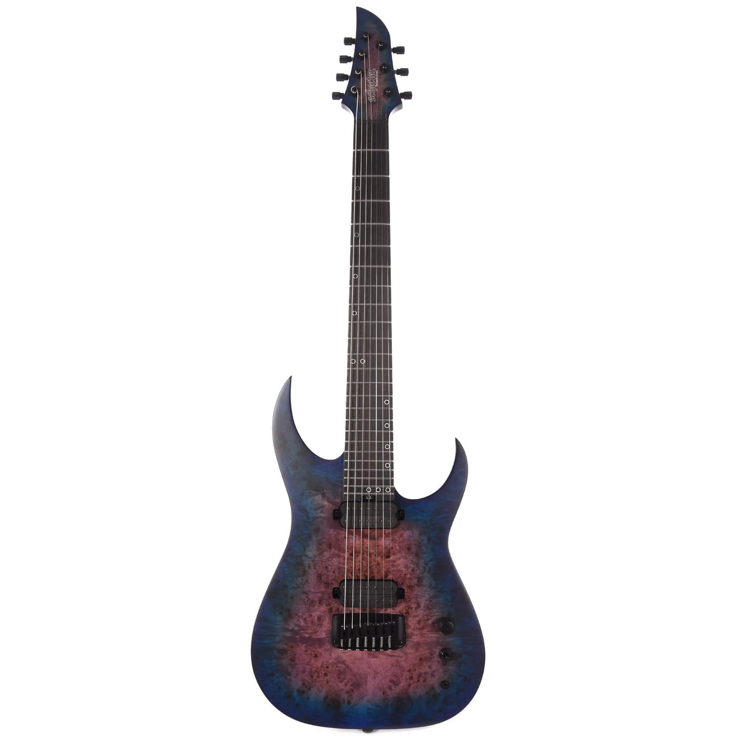 Schecter Keith Merrow KM-7 MK-III Artist Blue Crimson w/Fishman Pickups Electric Guitars / Solid Body